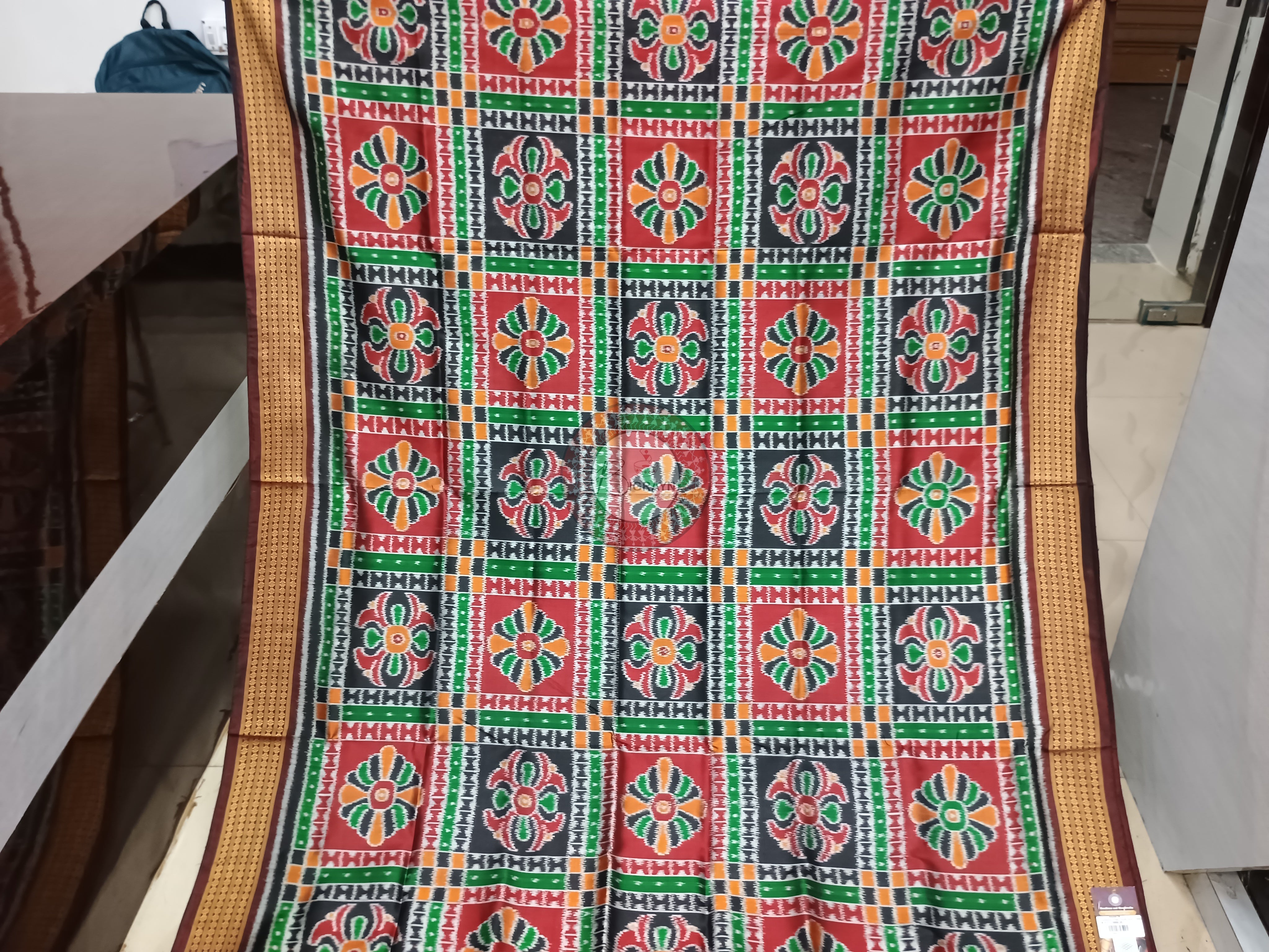Multi Color Utkal Laxmi Mulberry Silk Saree