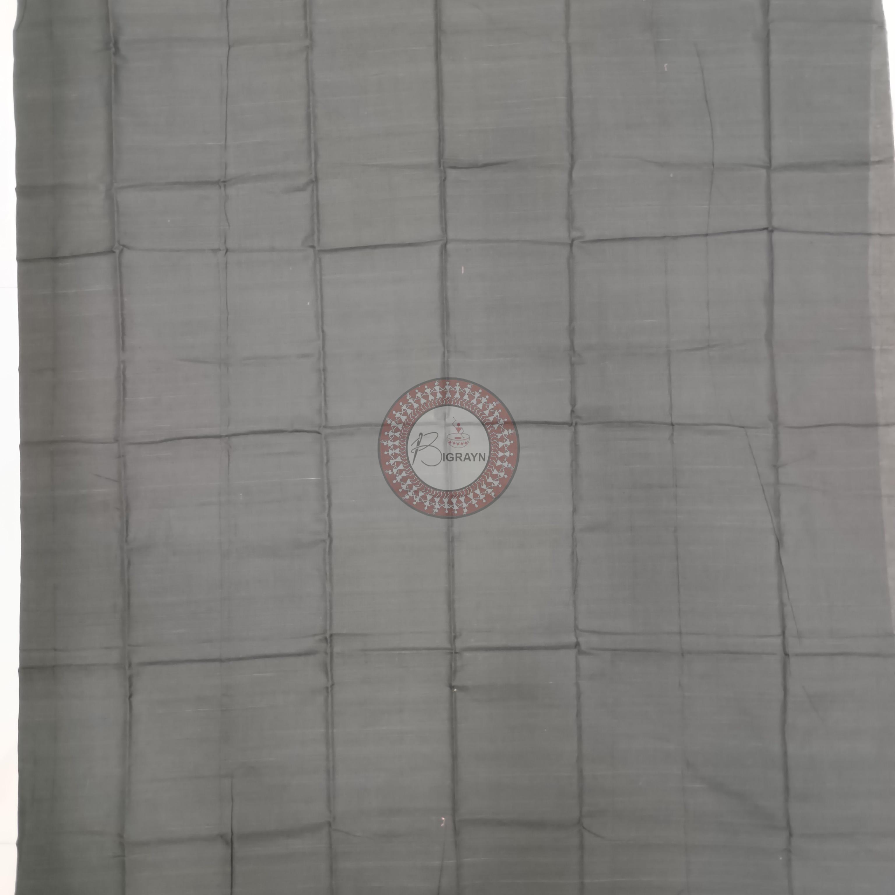 Red Black Handwoven Odisha Ikat Unstitched Dress Material Set (Top 2.5m, Bottom 2m, Dupatta 2.5m)