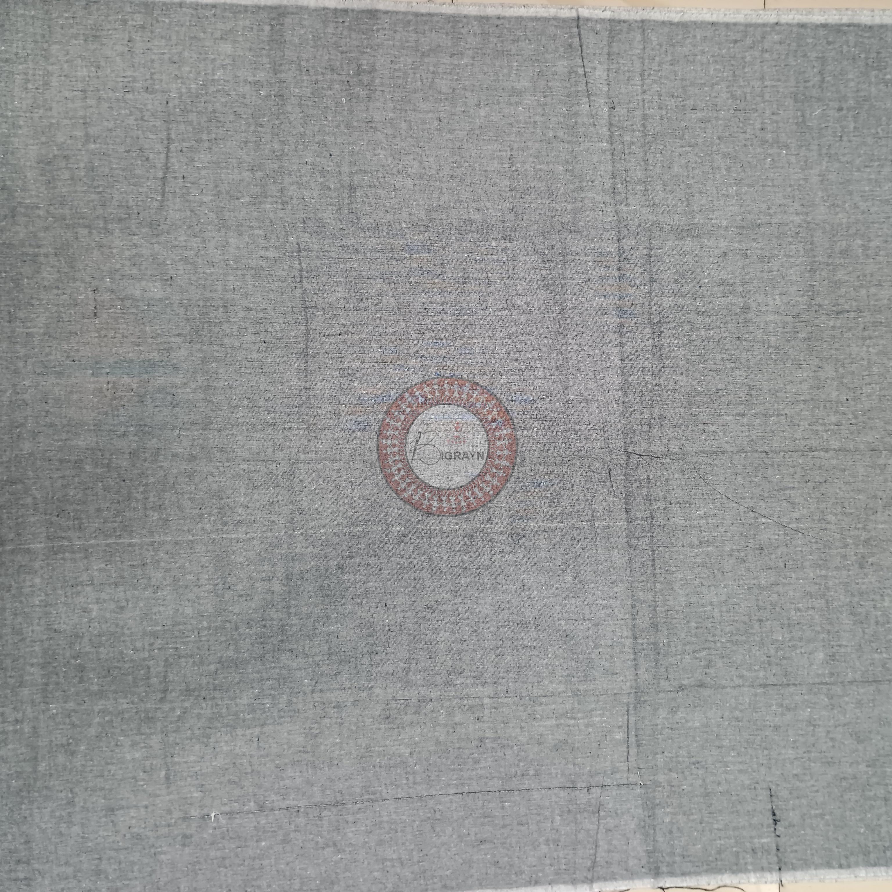 Black Grey Lata Design Dress Set