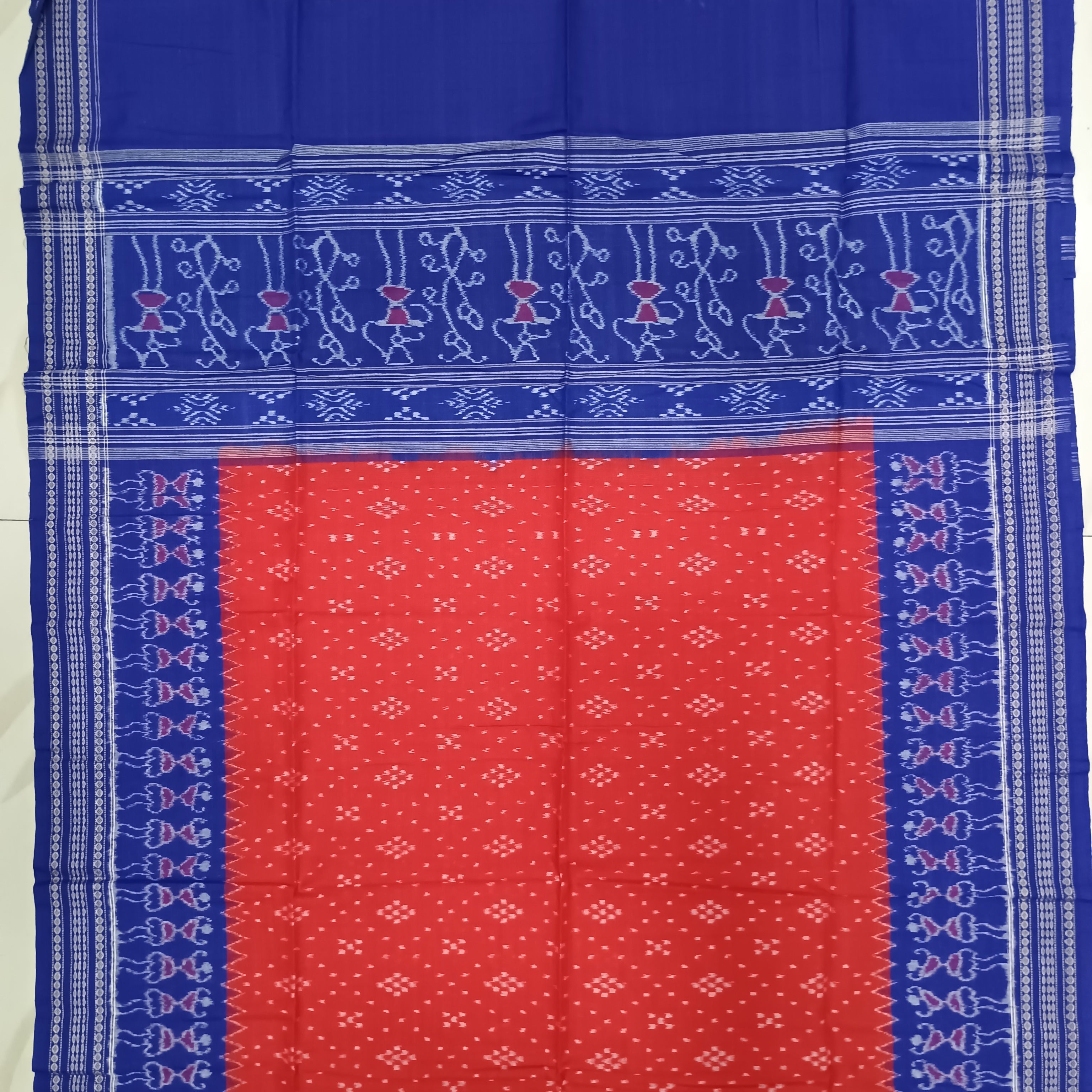 Blue Red Pasapali Dress Set