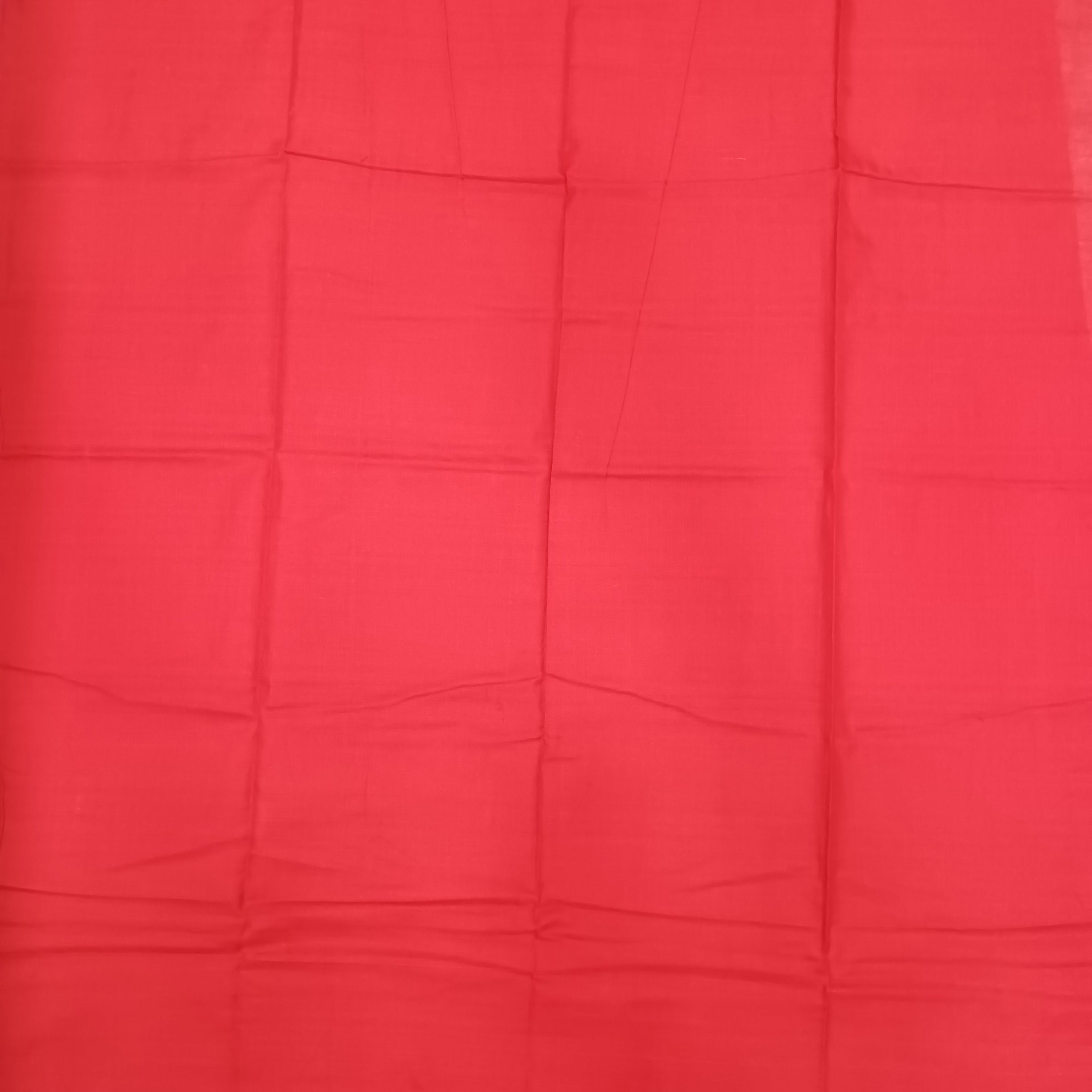 Blue Red Pasapali Handwoven Odisha Ikat Unstitched Dress Material Set (Top 2.5m, Bottom 2m, Dupatta 2.5m)