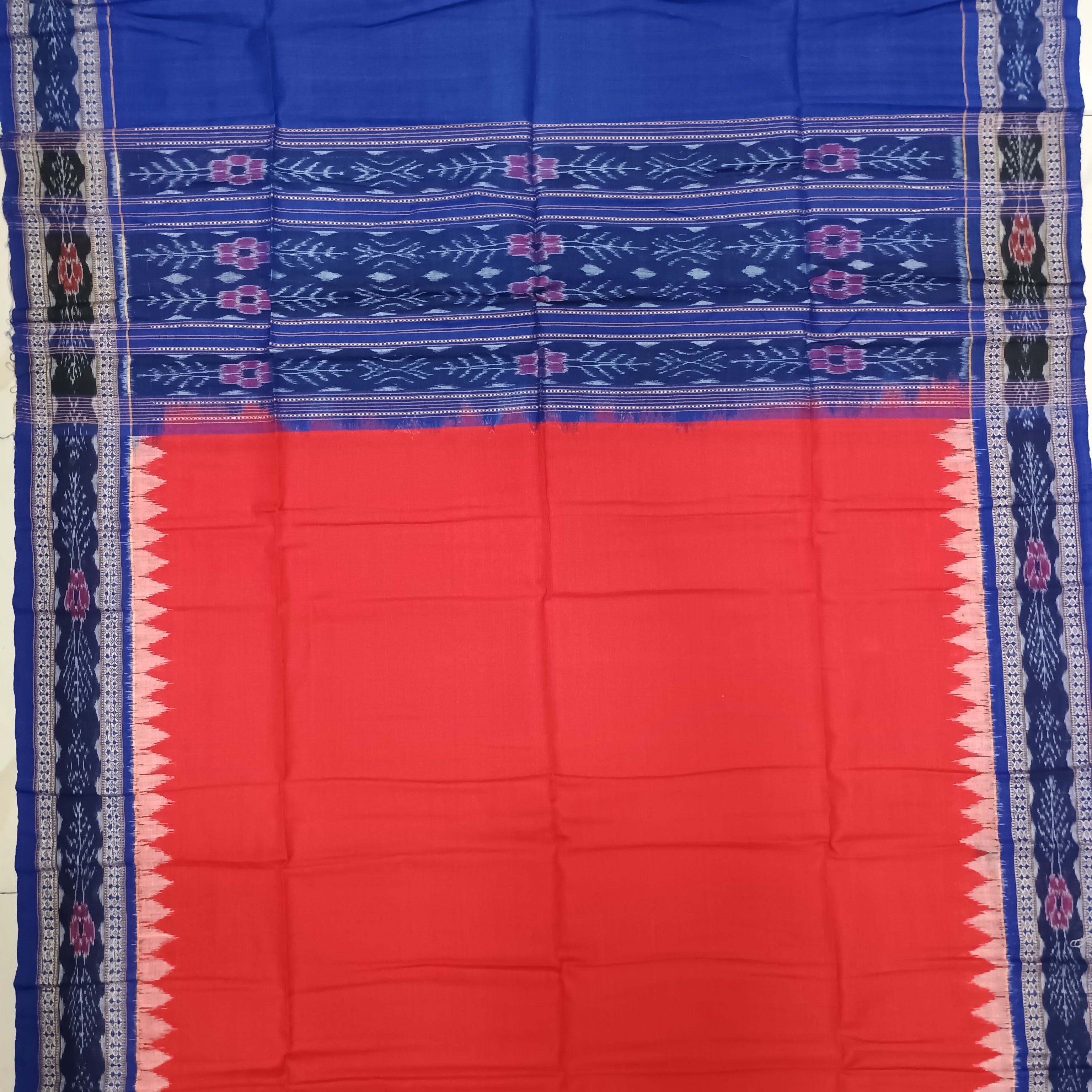 Blue Red Cross Pasapali Dress Set