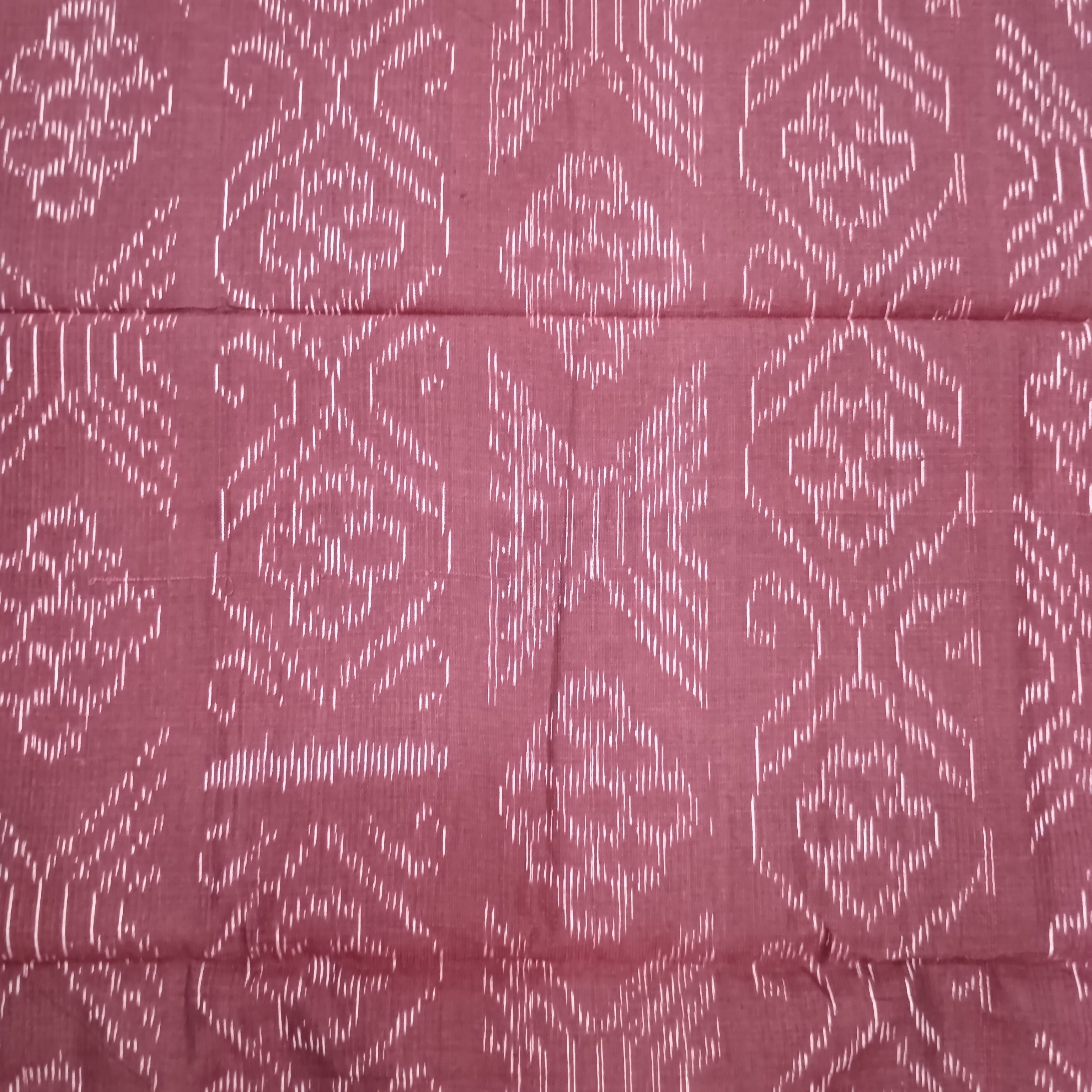 Coffee Baby Pink Ikat Design Dress Set