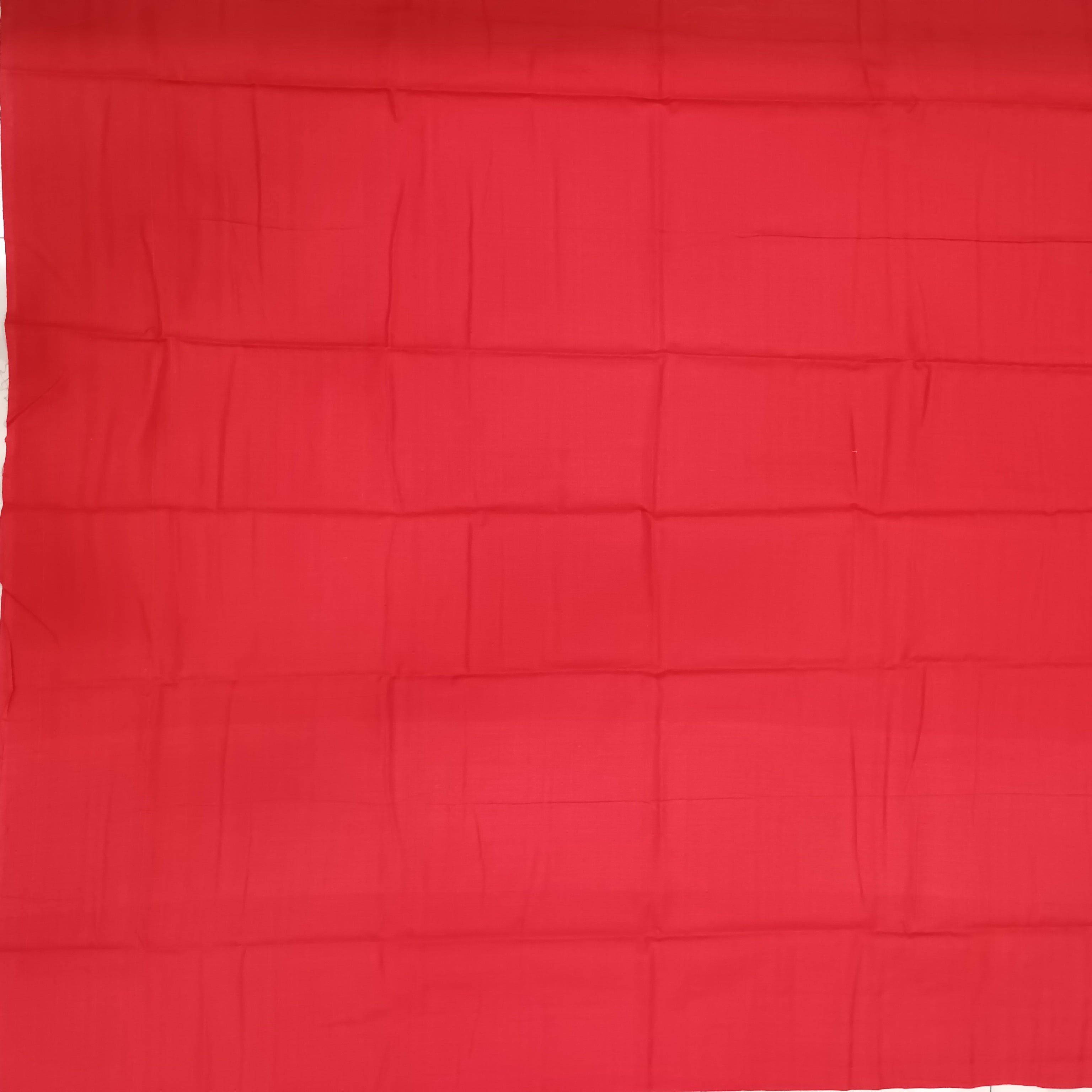 Blue White Red Square Pasapali Handwoven Odisha Ikat Unstitched Dress Material Set (Top 2.5m, Bottom 2m, Dupatta 2.5m)