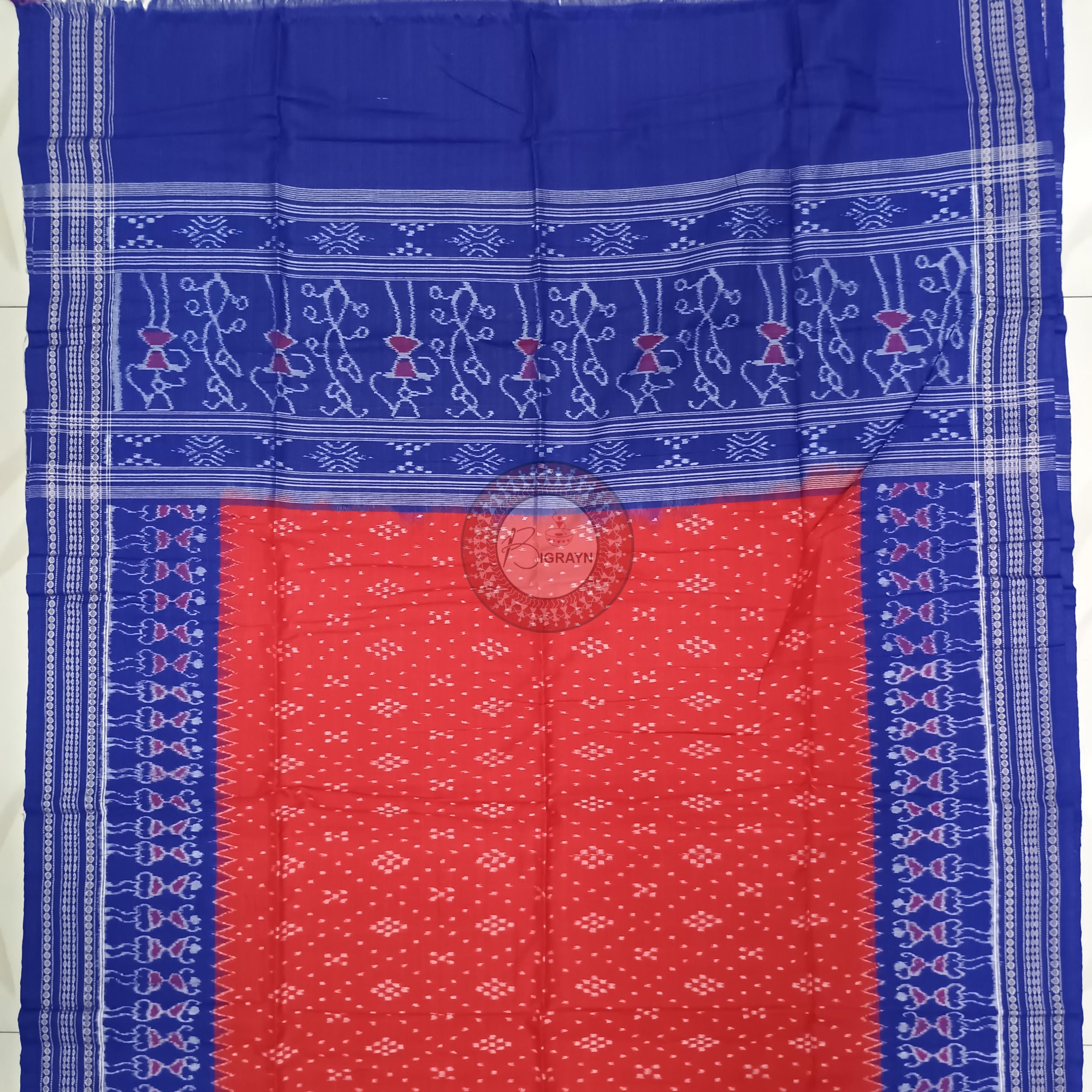 Blue Red Tribal Design Dress Set