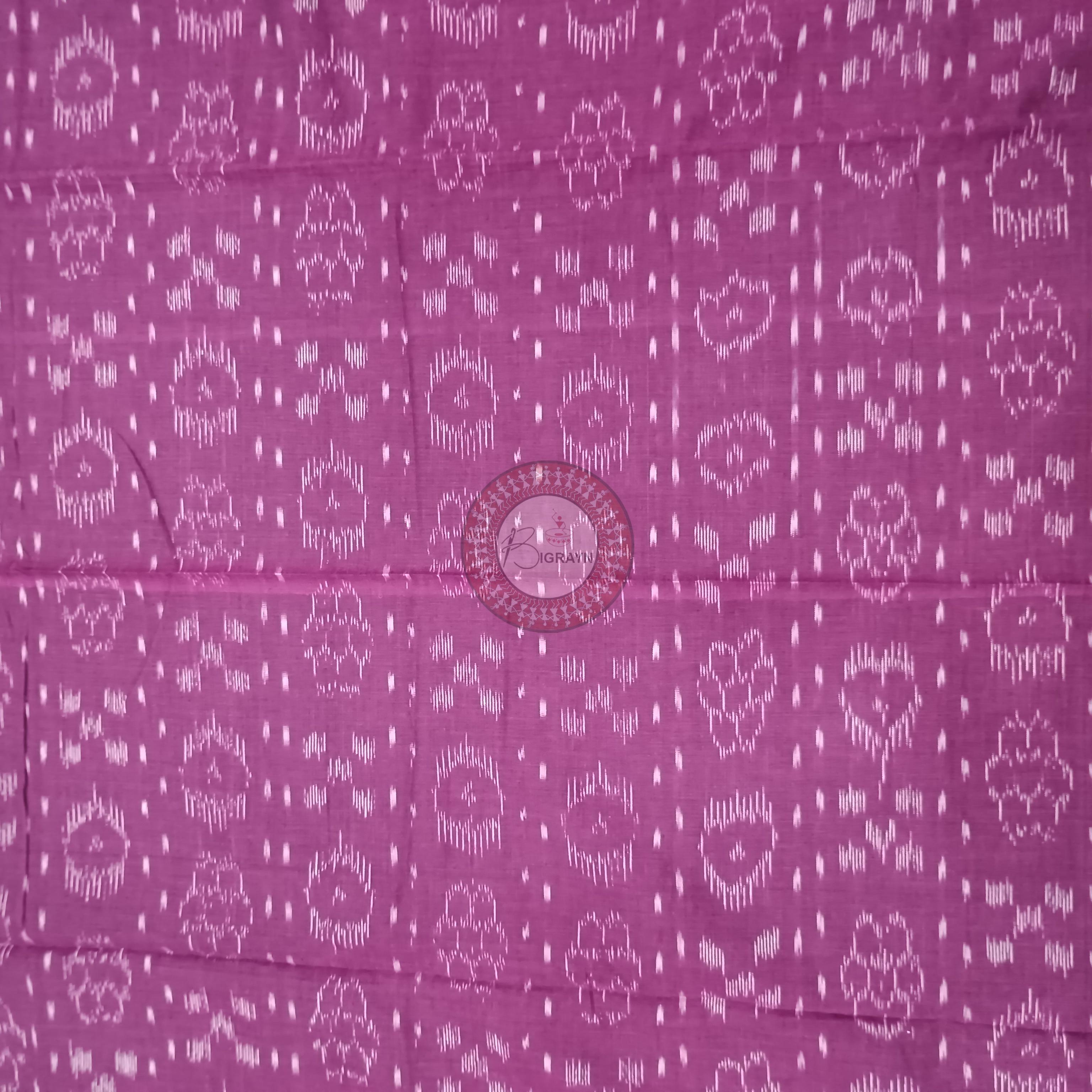 Purple Peach Ikat Design Dress Set