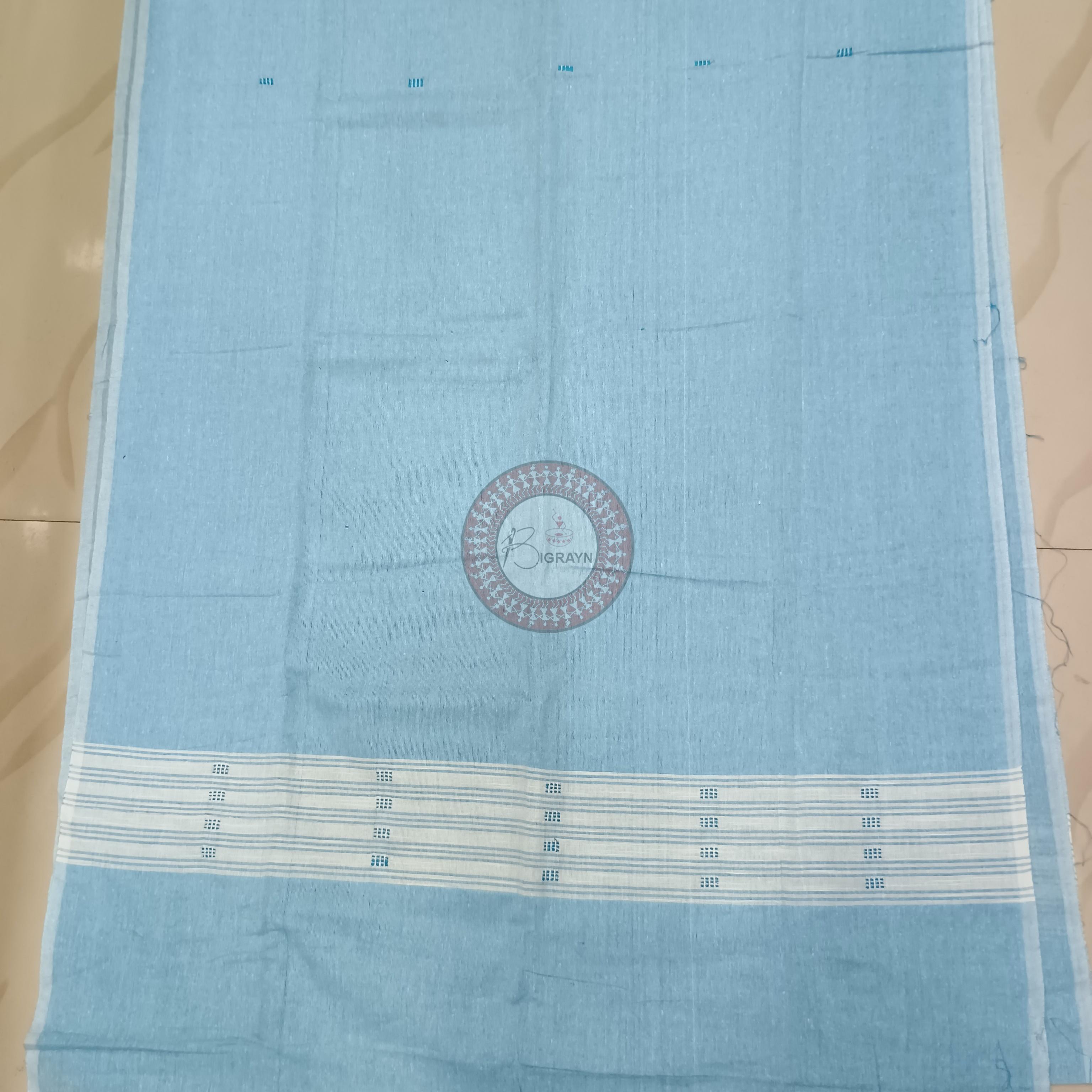 Blue sky Blue Ikat Design Dress Set