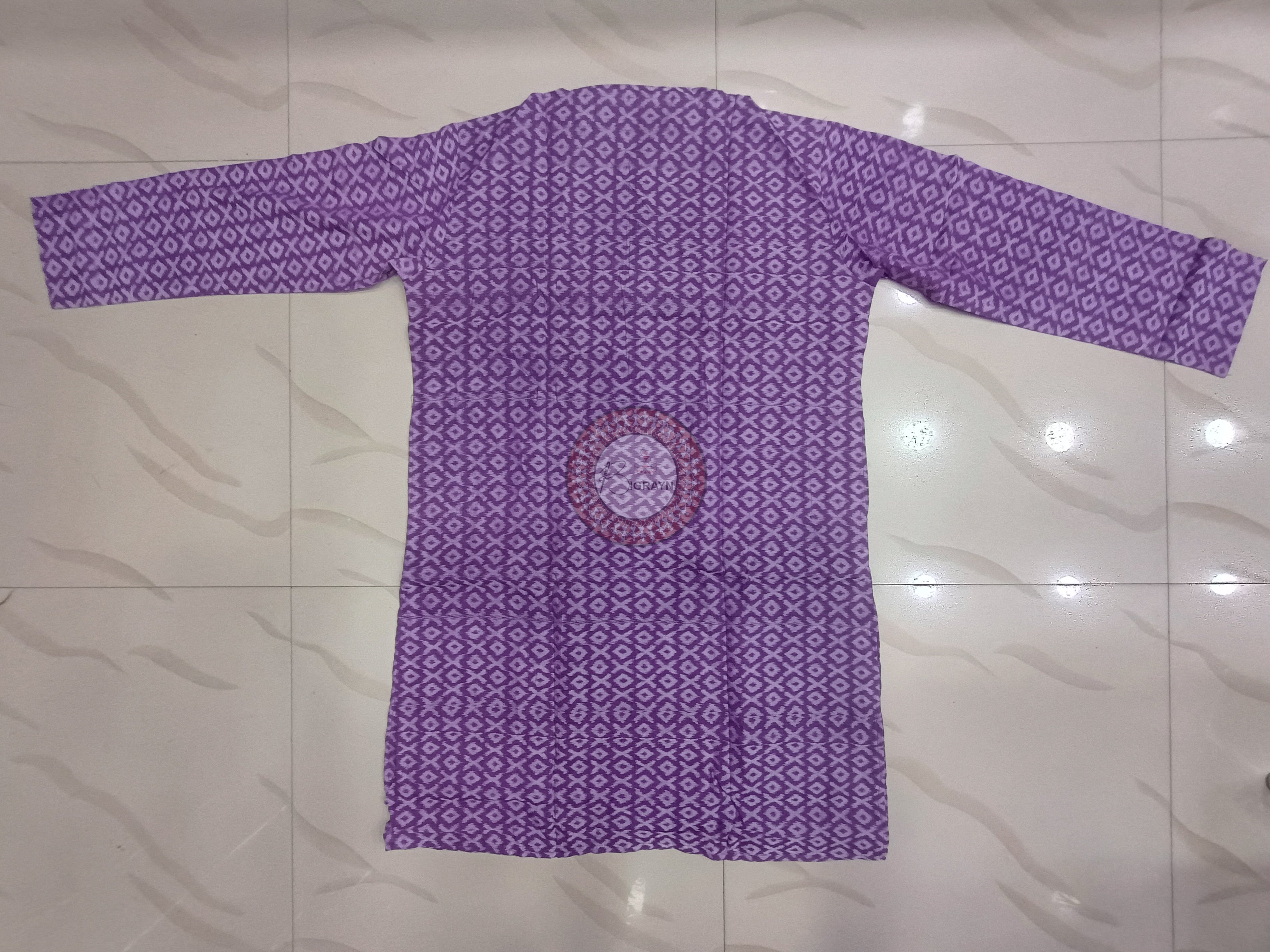 Purple Men's Pure Cotton Handloom Kurta Set – Odisha Weave