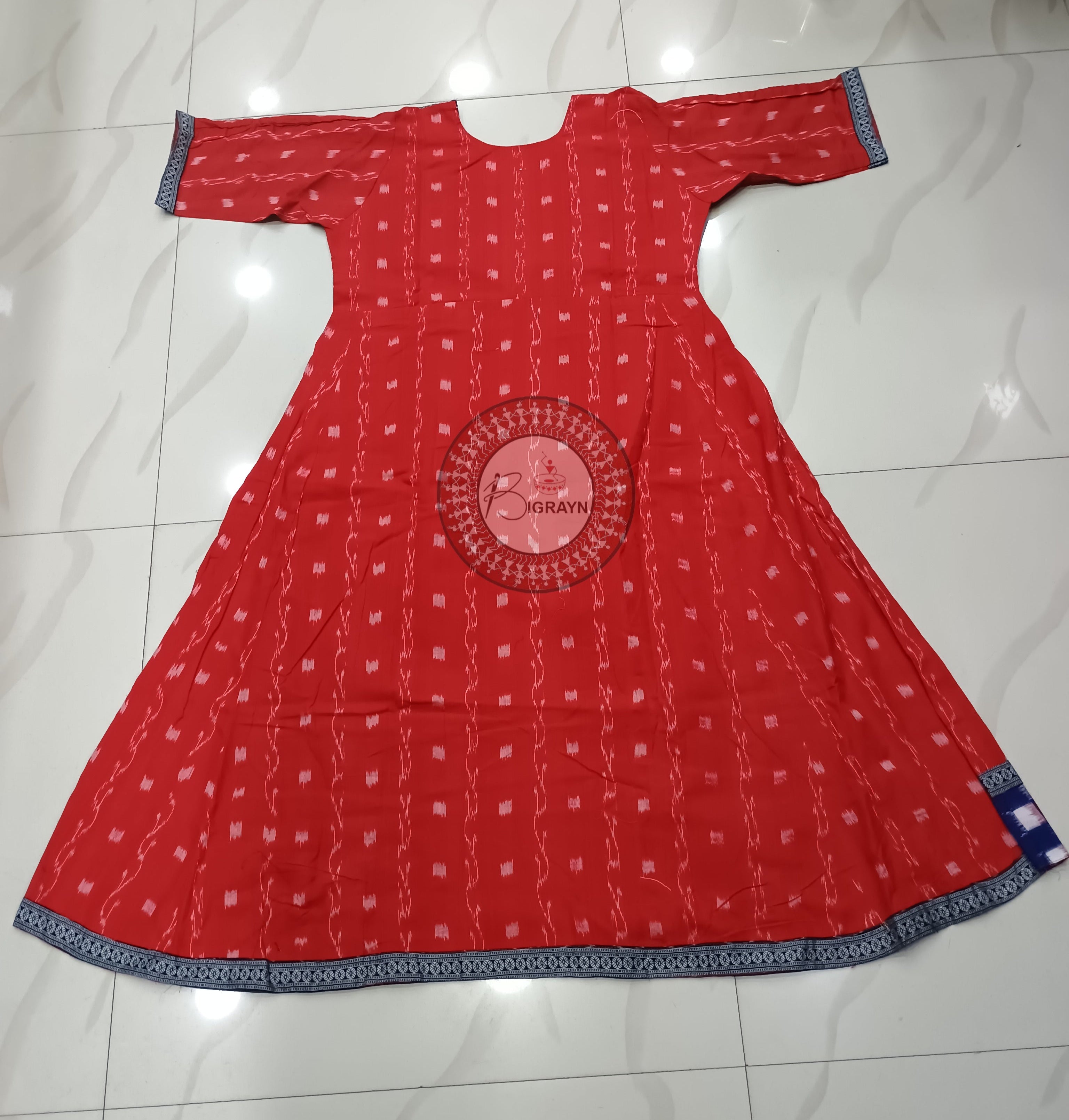 Maroon Multicolor Pasapali Designer A-Line Anarkali