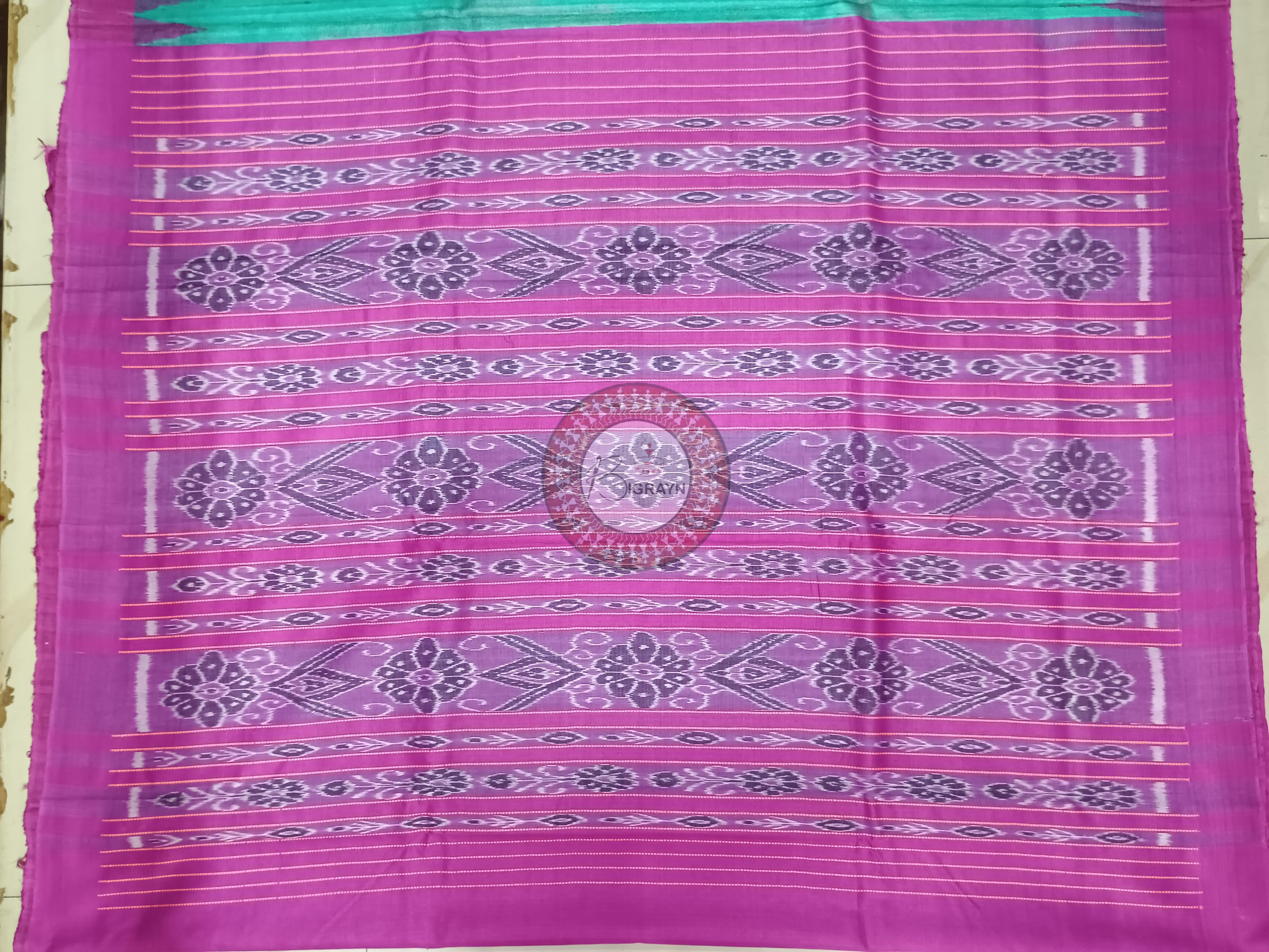 Rama Green Magenta Ghichha Gopalpur Tussar Silk Saree