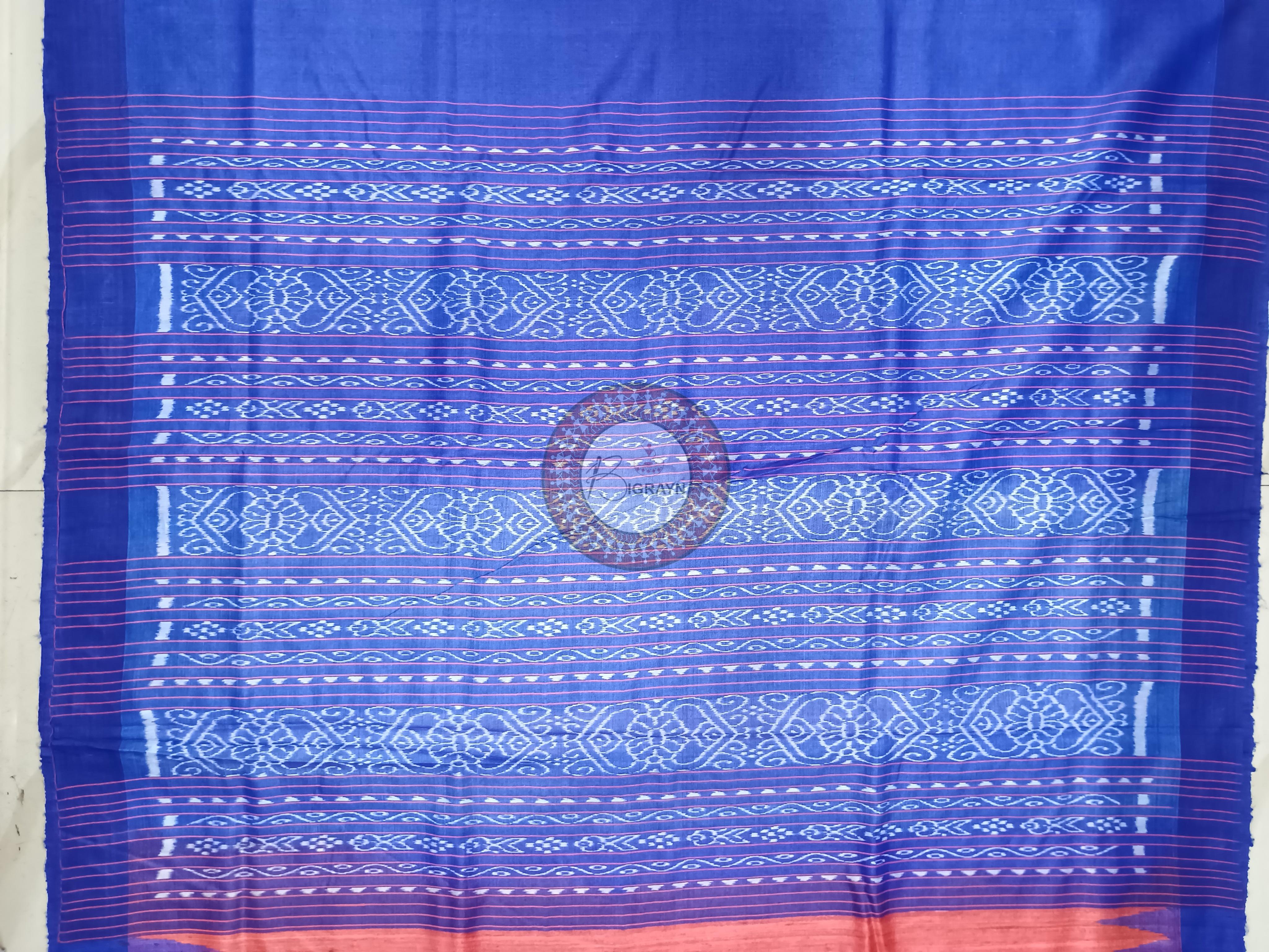 Maroon Blue Ghichha Gopalpur Tussar Silk Saree