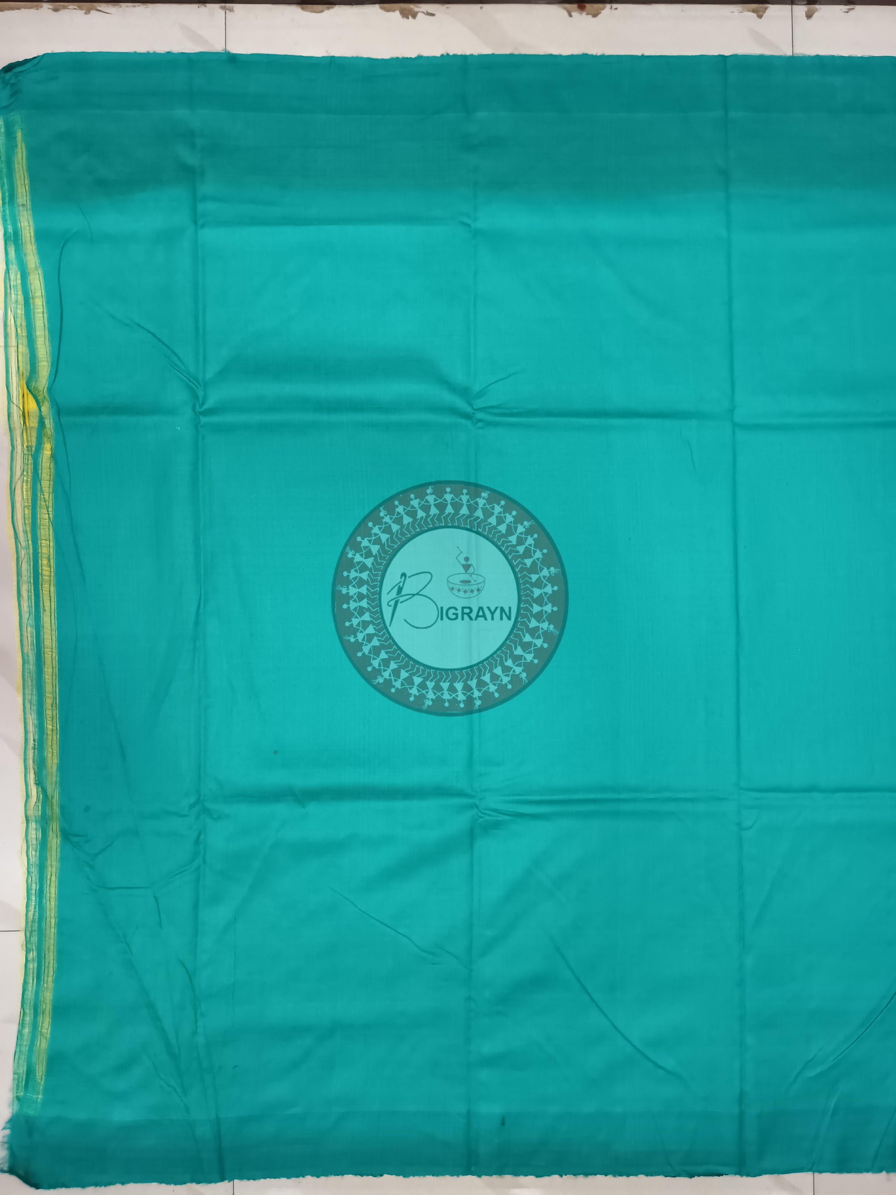 Yellow Green Ghichha Gopalpur Tussar Silk Saree