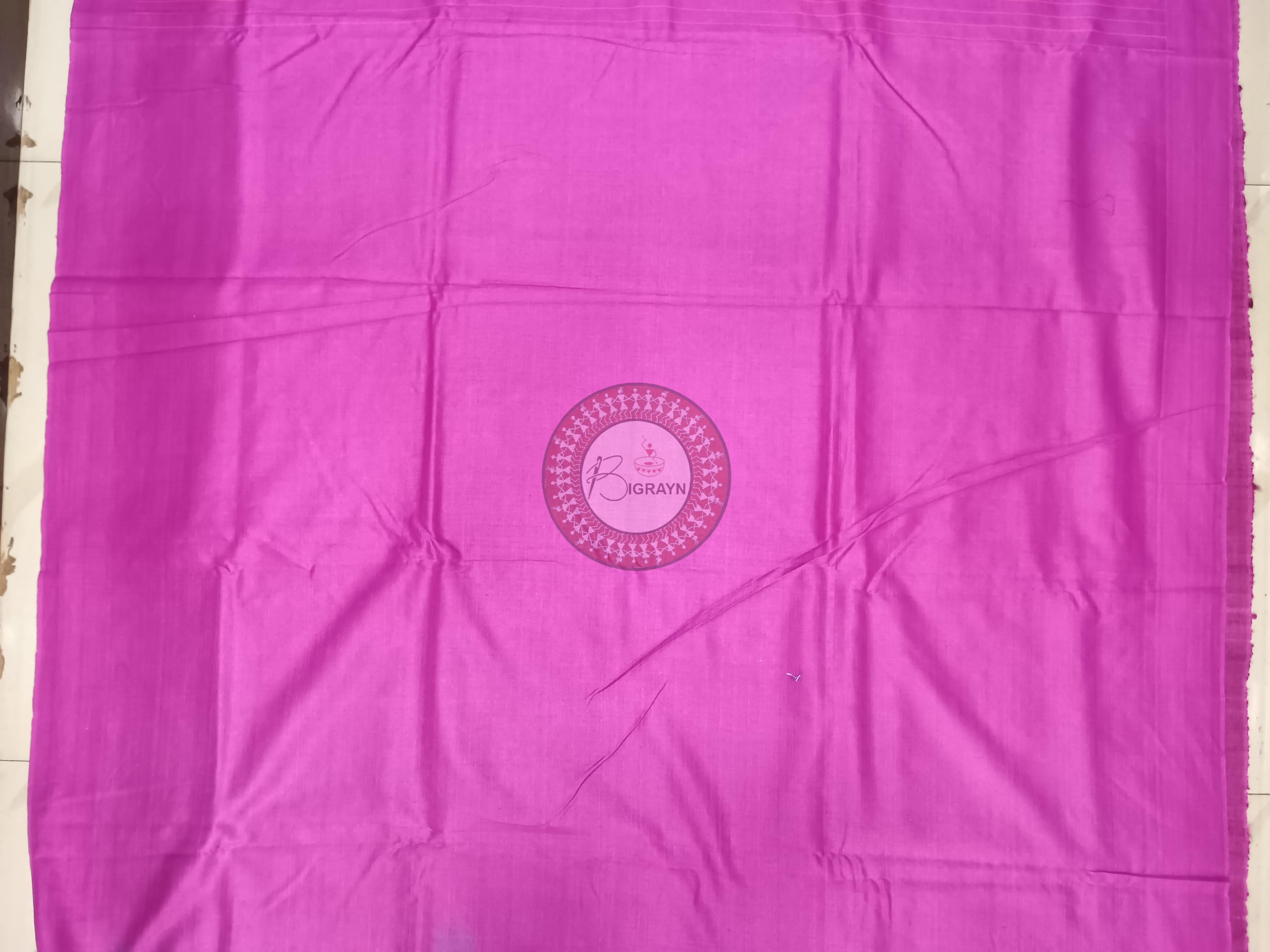 Turquoise Magenta Ghichha Gopalpur Tussar Silk Saree