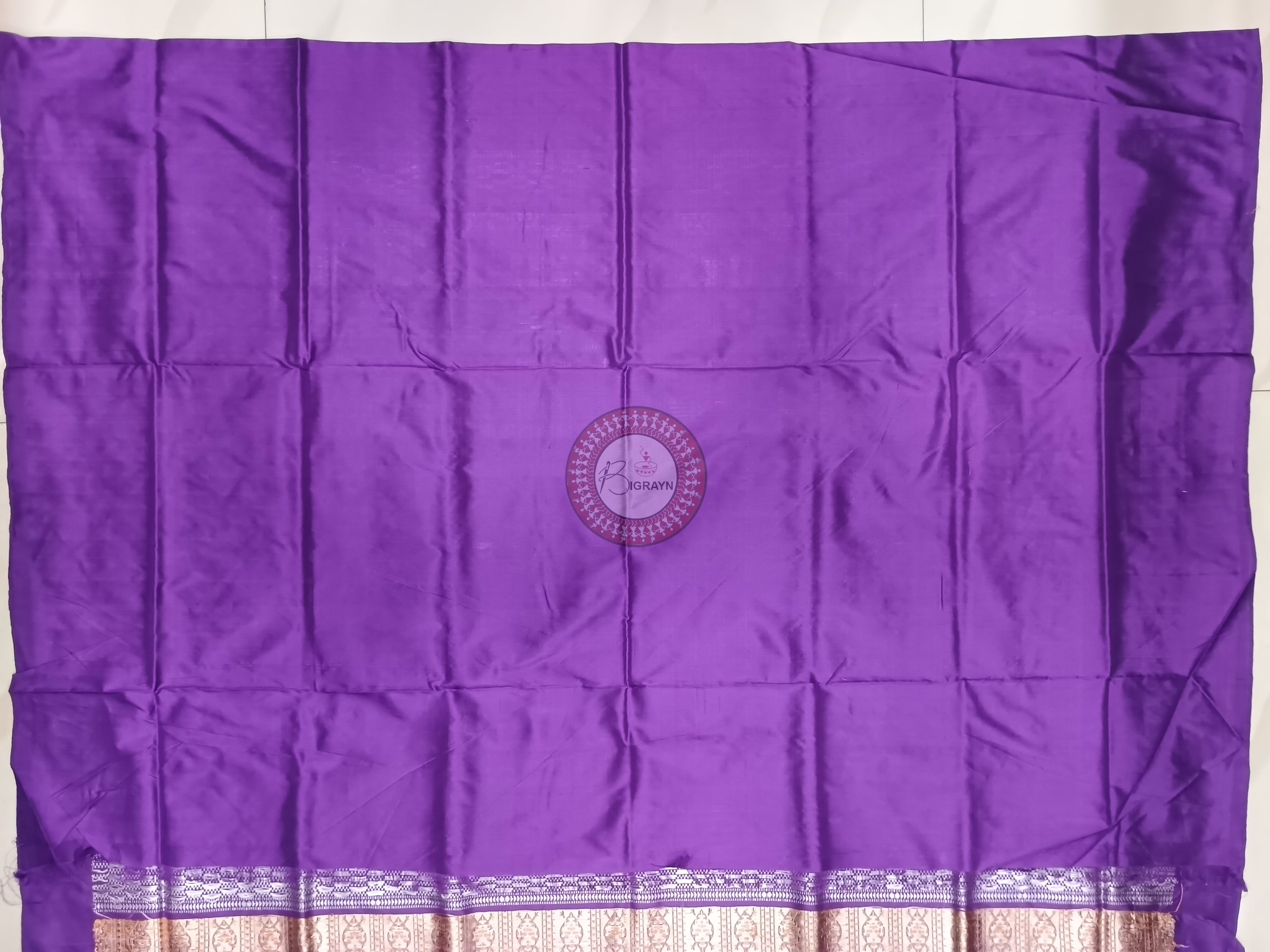 Green Purple Mastya Kachhap Bomkai Silk Saree