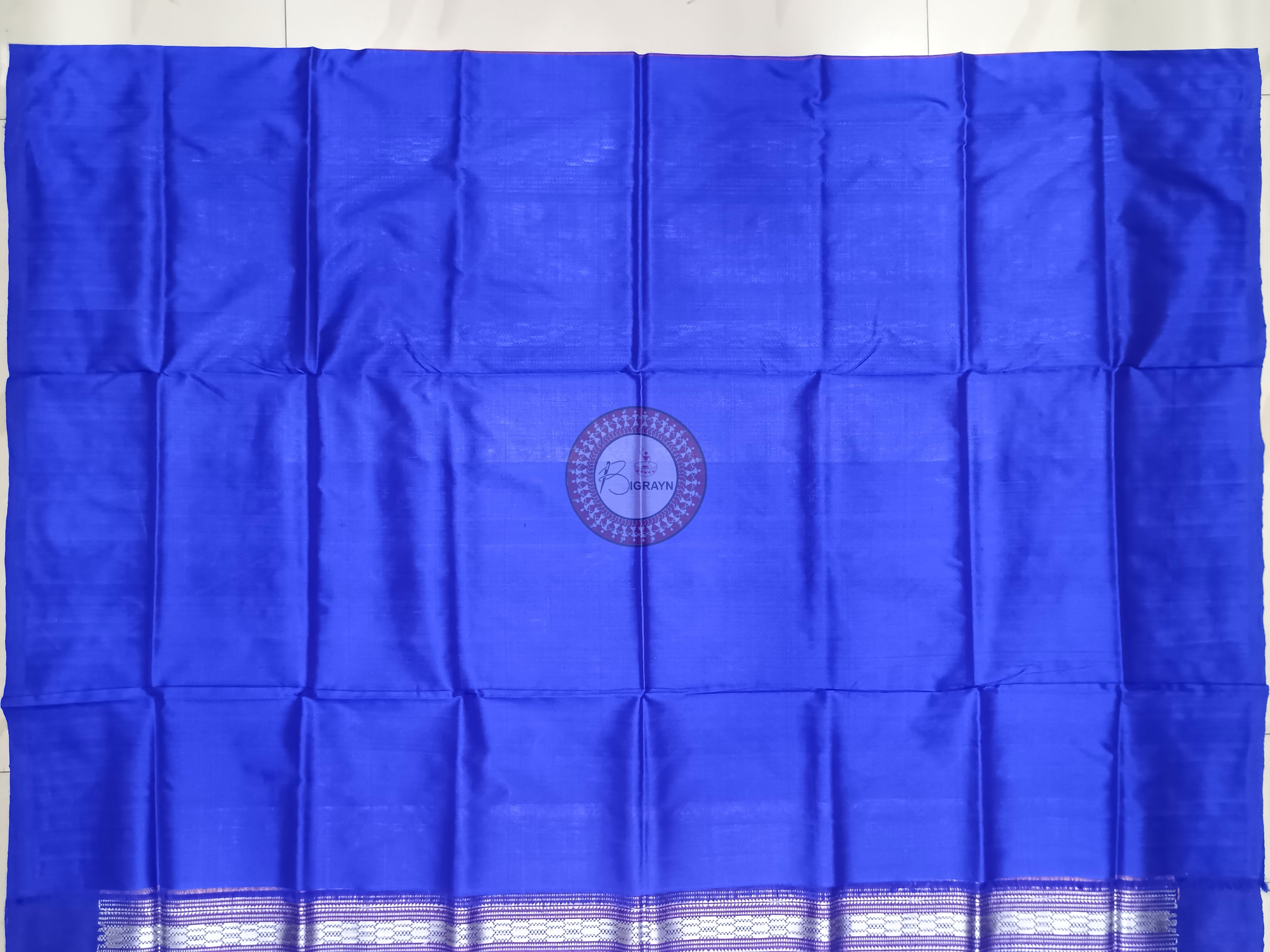 Red Blue Mastya Kachhap Bomkai Silk Saree