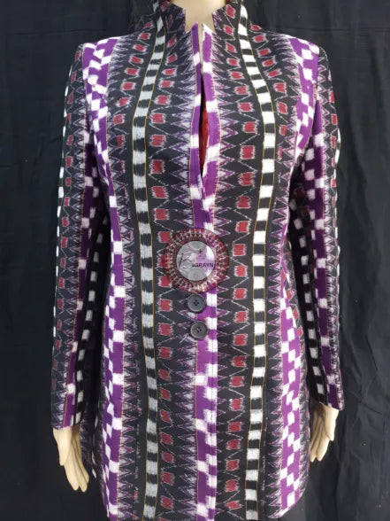 Purple Black Pasapali Bandha Women’s Blazer
