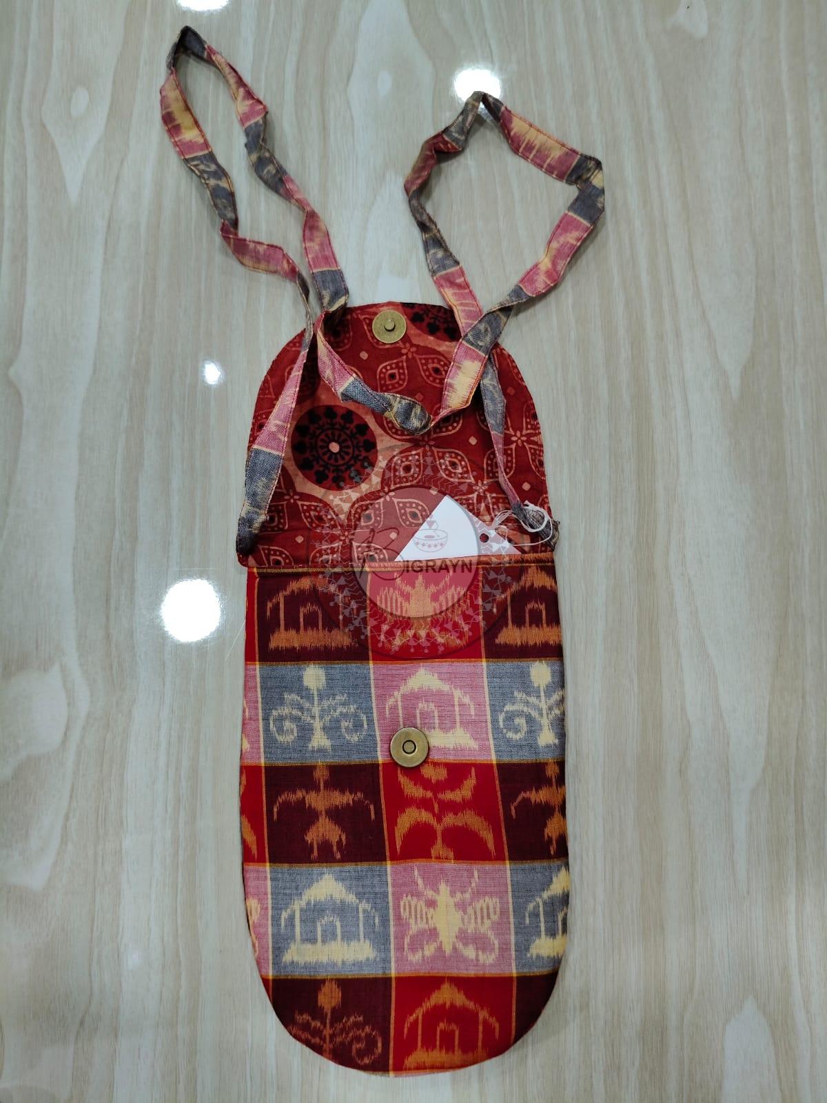 Red White Animal Leather Phone Bag