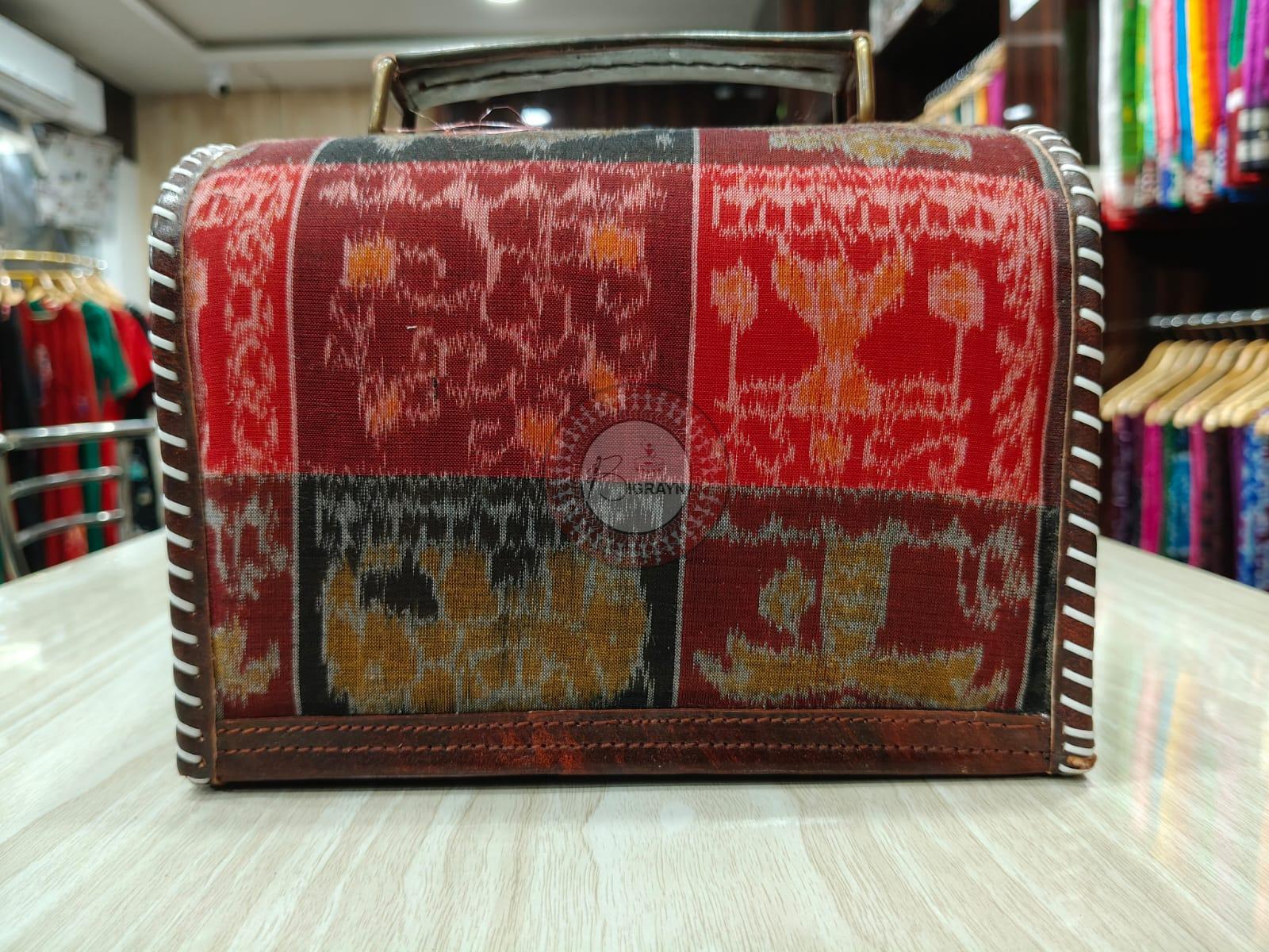 Black Animal Bandha Leather Sling Bag
