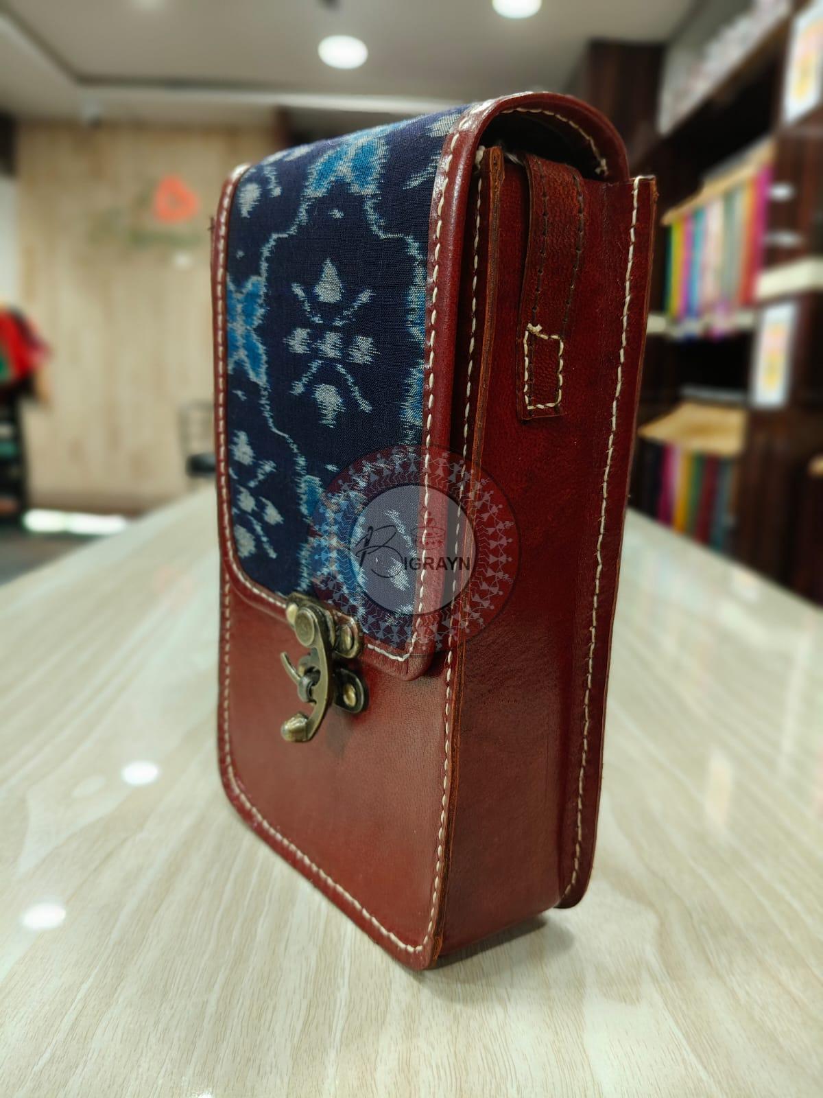 Blue Flower Bandha Mini Sling Bag