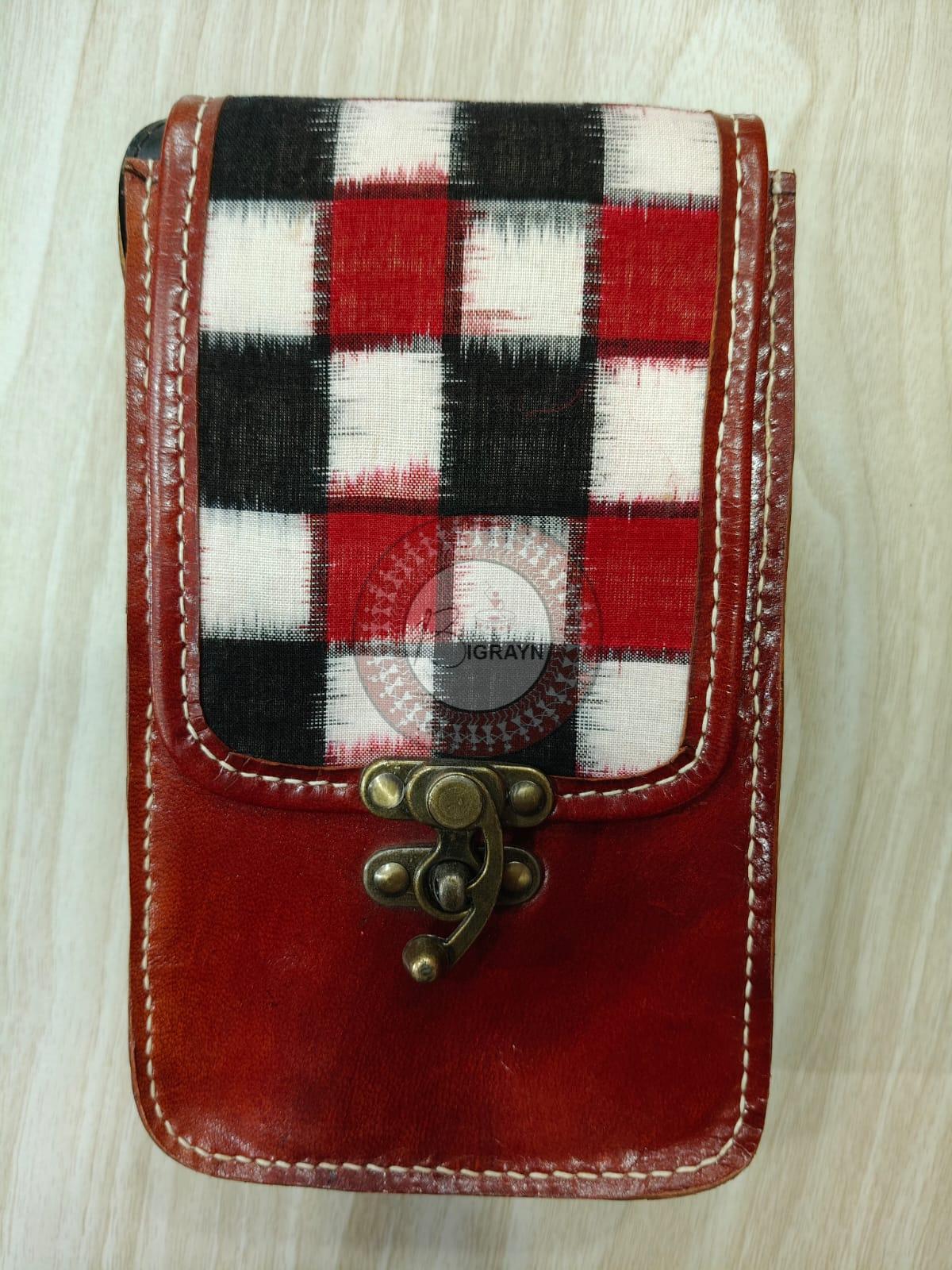 Black Red Pasapali Mini Leather Sling Bags
