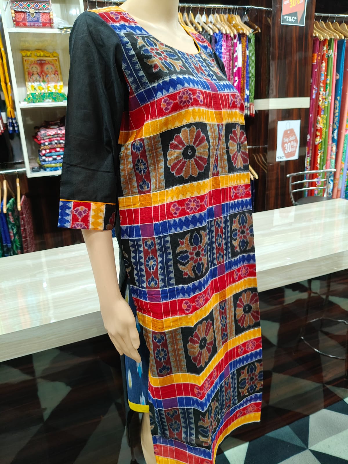 Multi Colour Utkal Laxmi Designer A-Line Kurti