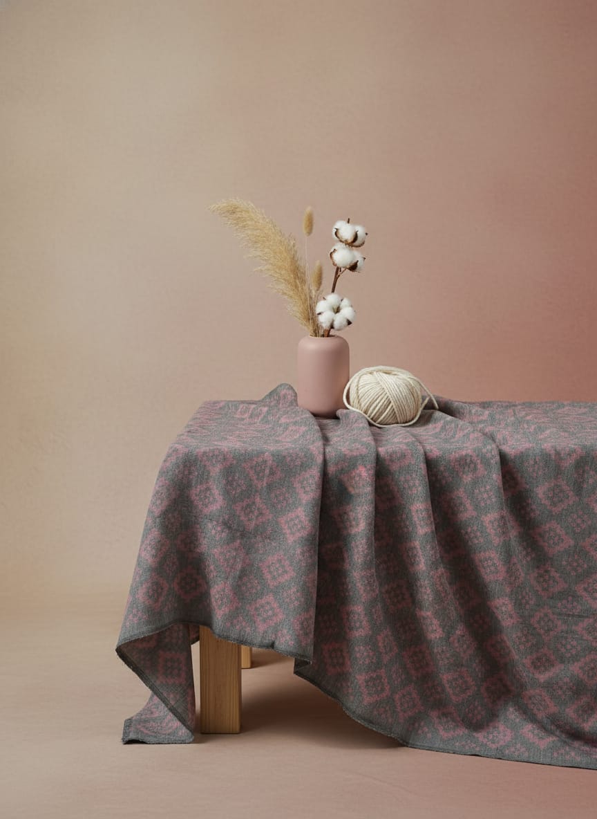 Grey Red White Pasapali Design Sambalpuri Fabrics