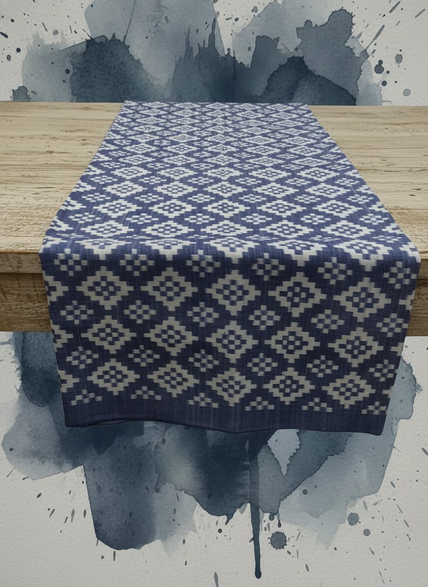 Lavender Grey White Pasapali Design Sambalpuri Fabrics