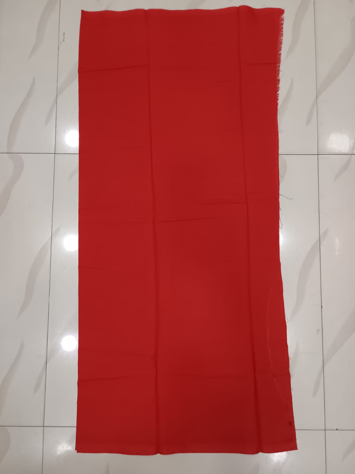 Blue Red Ikat Handwoven Odisha Ikat Unstitched Dress Material Set (Top 2.5m, Bottom 2m, Dupatta 2.5m)