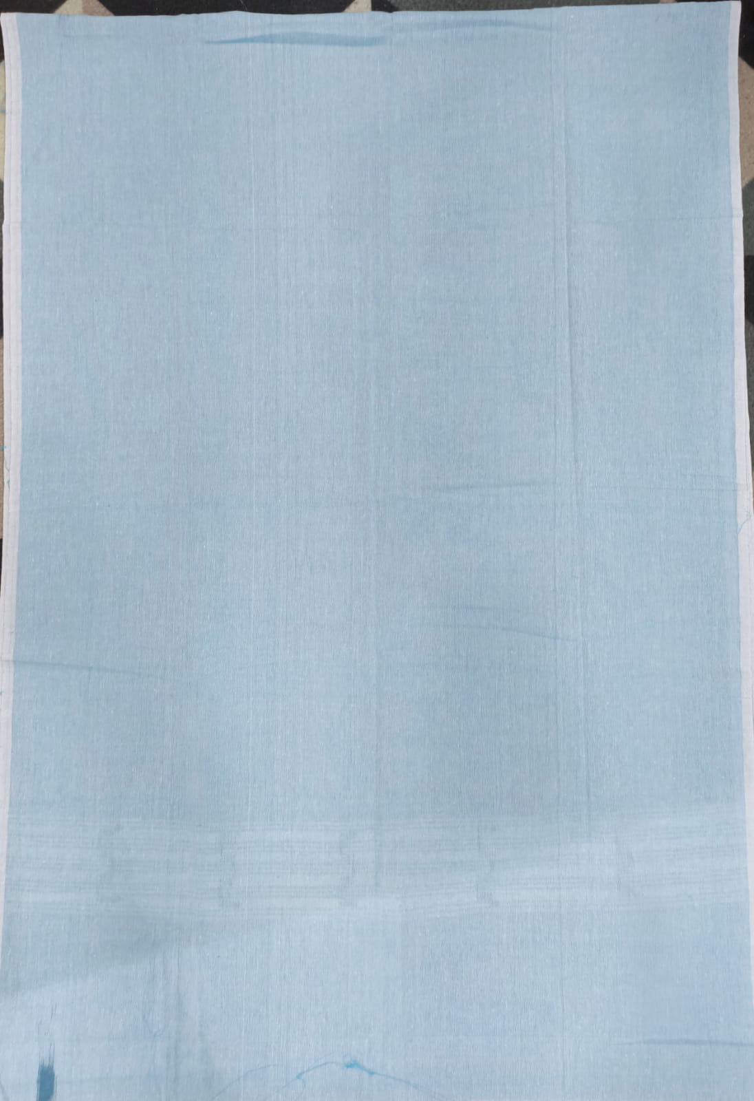 Teal Blue Pasapali & Flower Design Dress Set