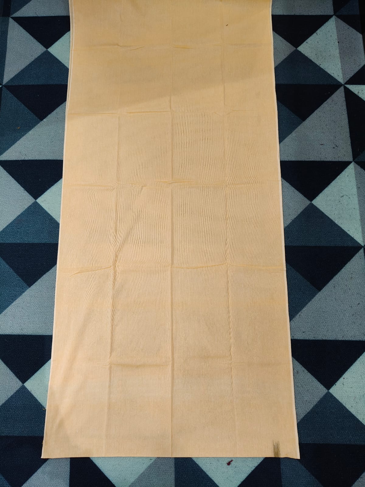 Cream Grey Handwoven Odisha Ikat Unstitched Dress Material Set (Top 2.5m, Dupatt2.5m, Bottom 2m)