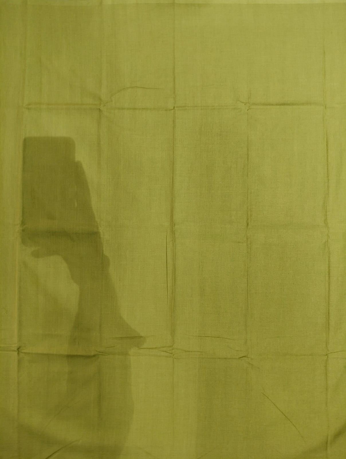 Red Mehendi Green Doll Design Handwoven Odisha Ikat Unstitched Dress Material Set (Top 2.5m, Dupatt2.5m, Bottom 2m)