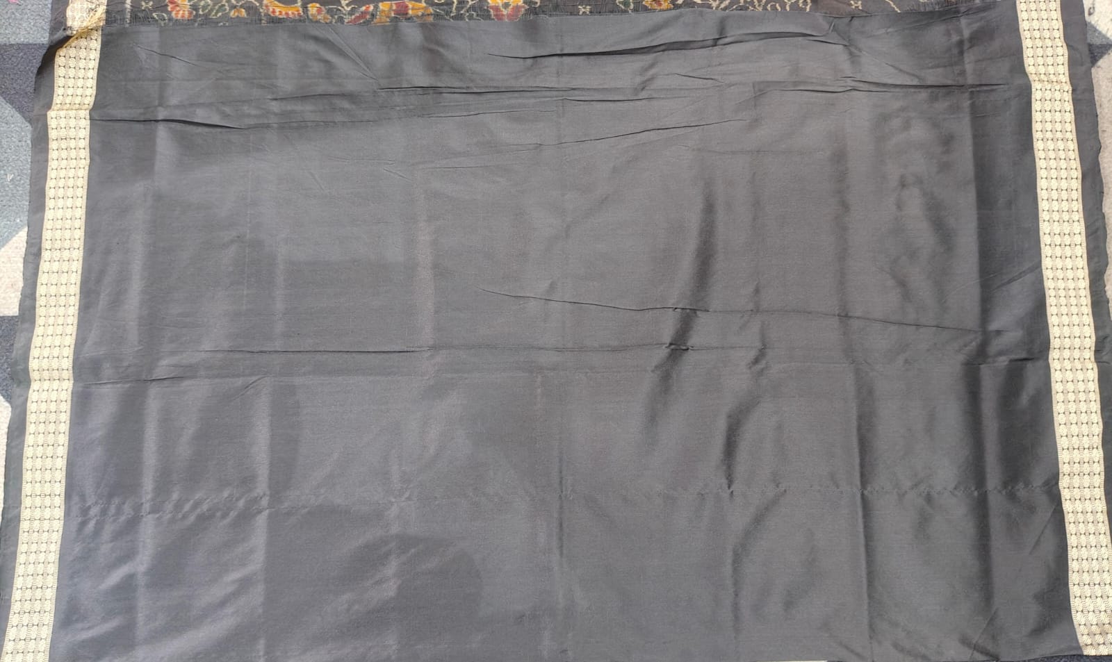 Black Maroon Body Pasapali Odisha Handloom Sambalpuri Silk Saree