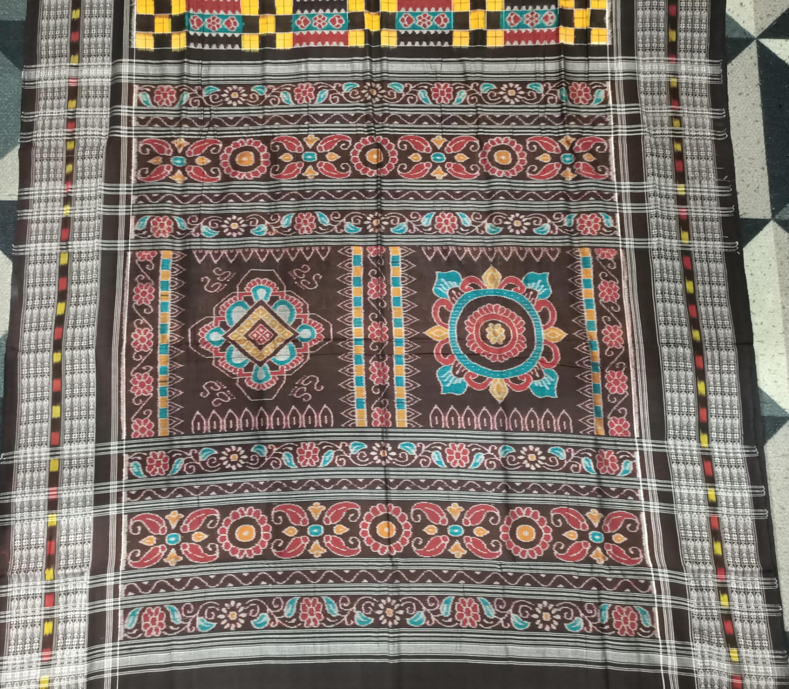 Multicolor Utkal Laxmi Sambalpuri Cotton Saree