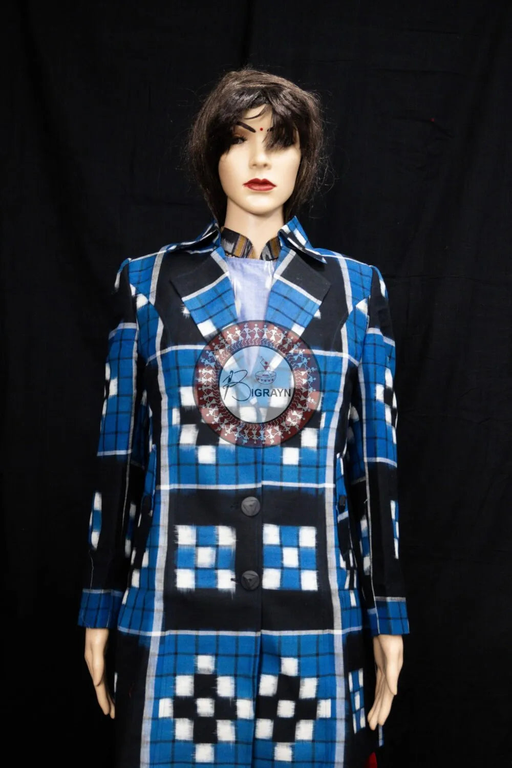Blue Black Pasapali Women’s Blazer