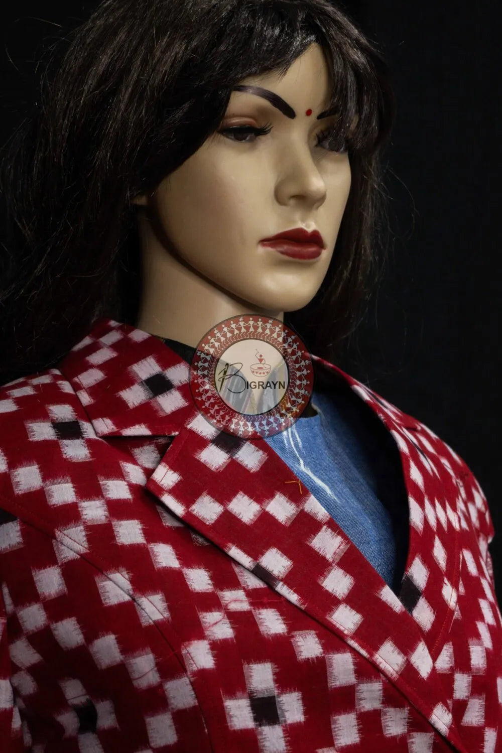 Red Black Pasapali Women’s Blazer