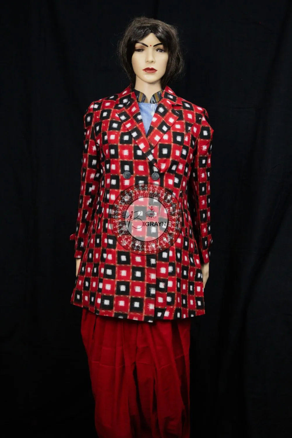 Black Red Pasapali Women’s Blazer