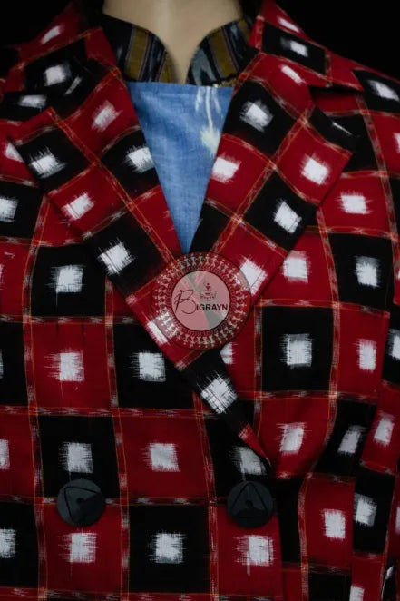 Black Red Pasapali Women’s Blazer