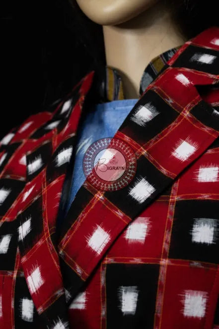 Black Red Pasapali Women’s Blazer