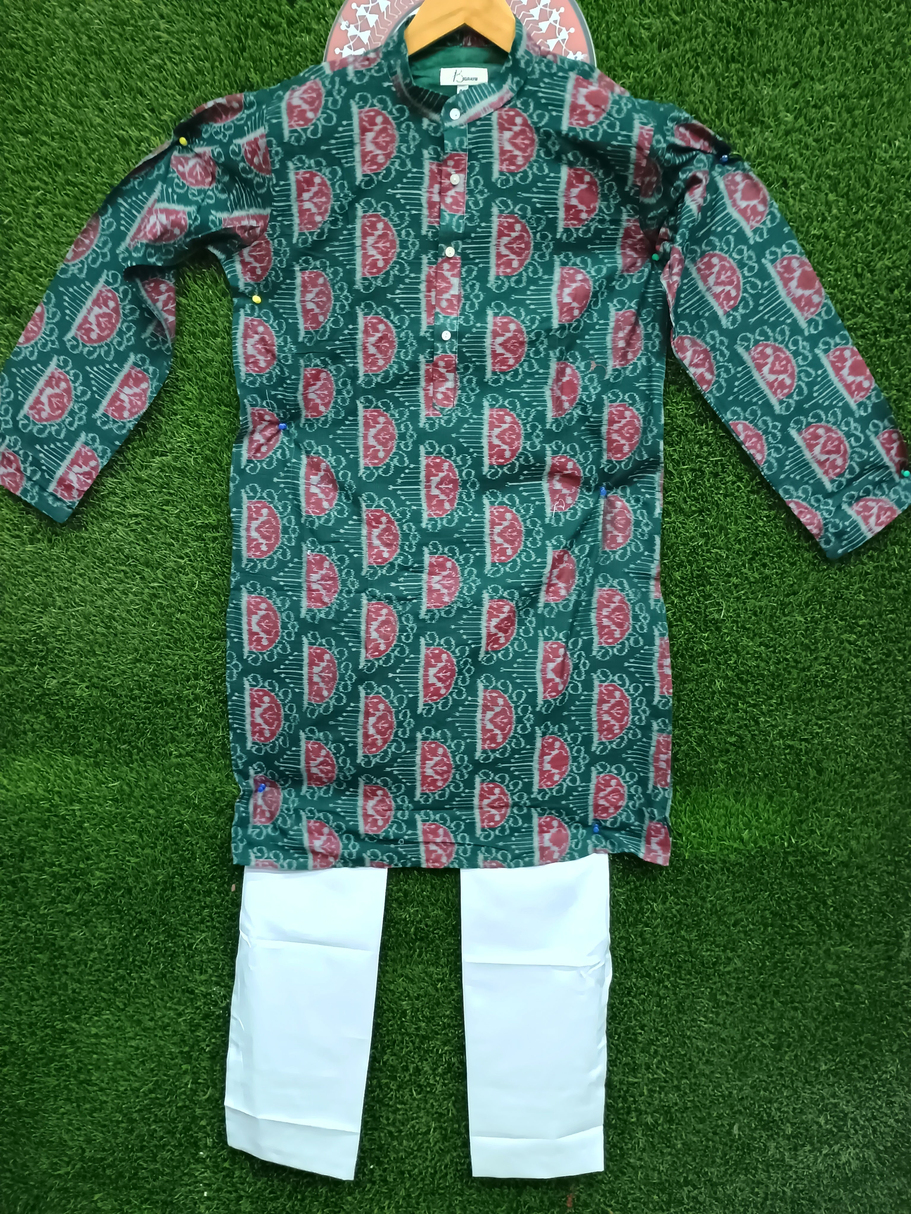 Odisha Handloom Men's Kurta And Pant Set
