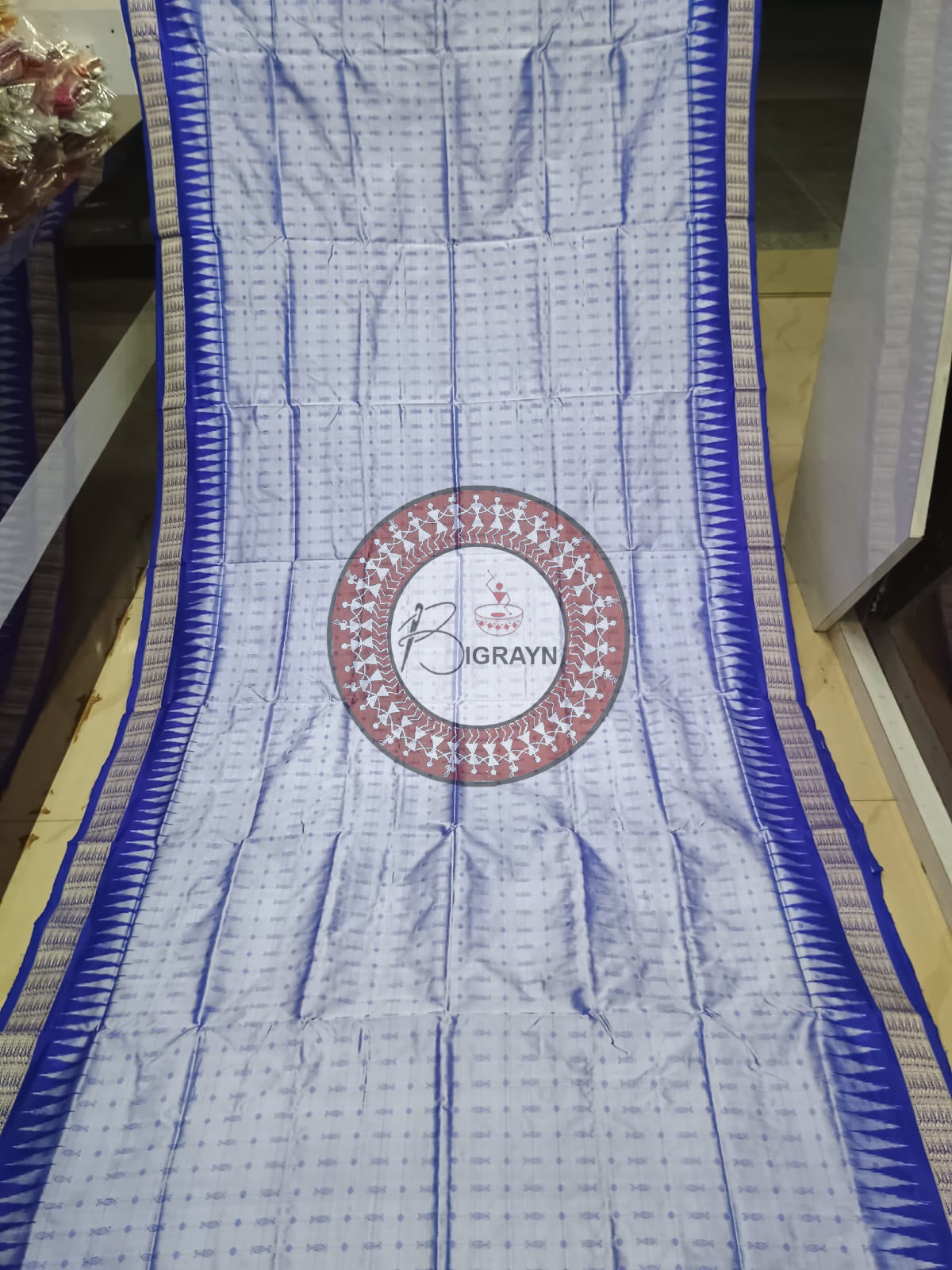 "Odisha Handloom Hazarbuti Bomkai Silk Saree with thousand buti motifs, intricate pallu design, and rich traditional craftsmanship"