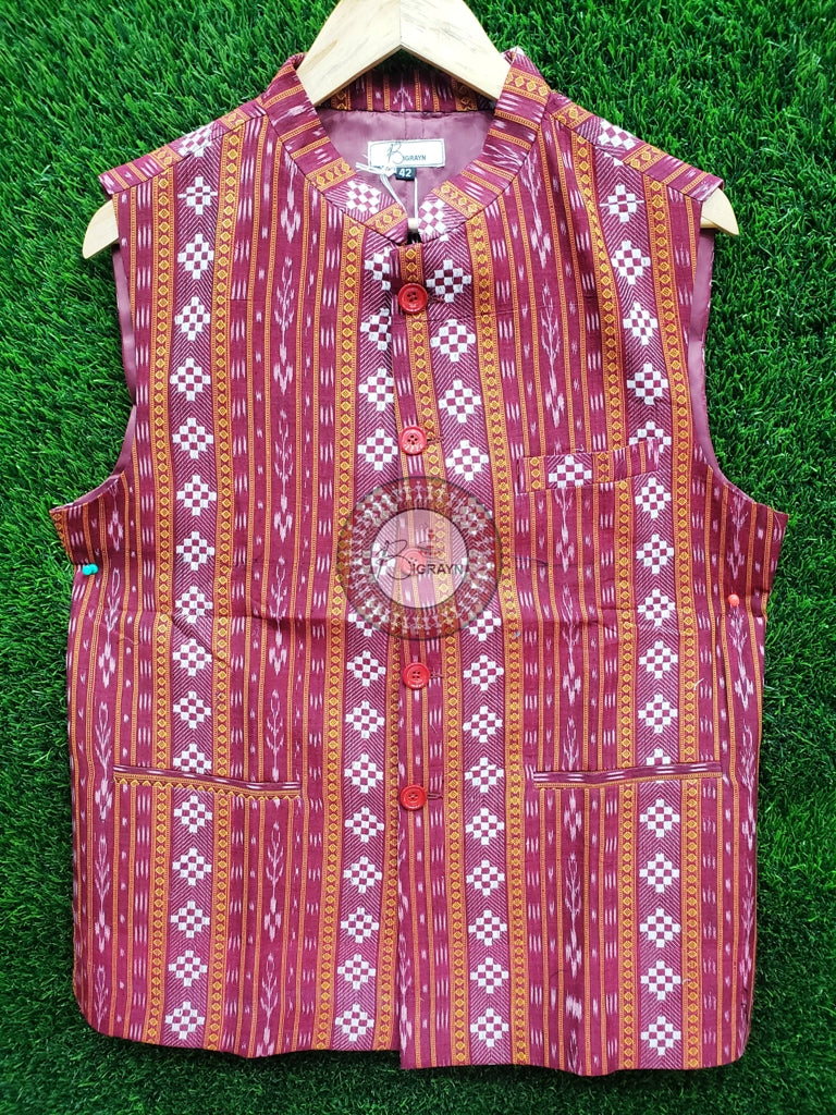 Maroon Dobby Pasapali Men’s Jacket