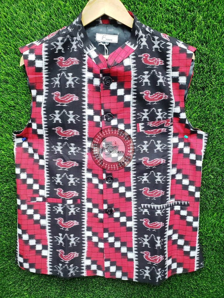 Red Black Ducks Tribal Pasapali Men’s Jacket