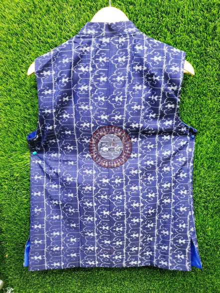 Blue Tribal Squares Men’s Jacket