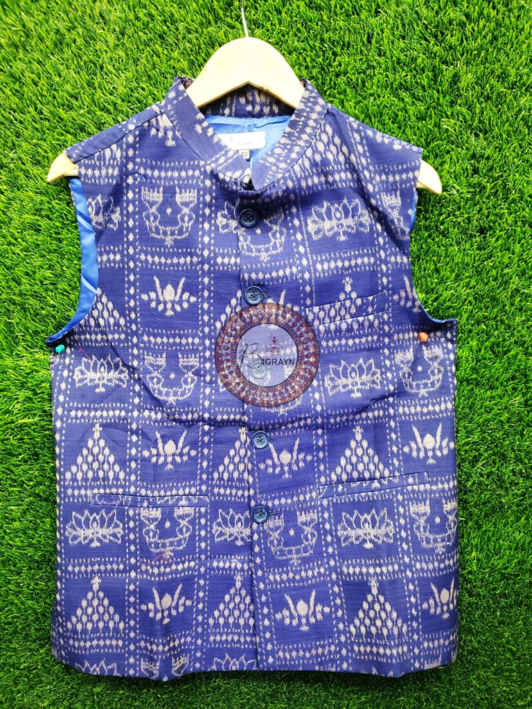 Blue Laxmi Pada Jhoti Men’s Jacket