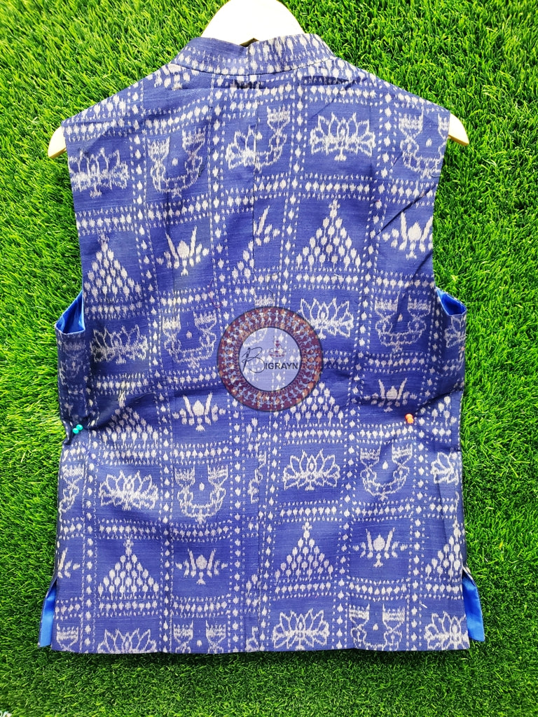 Blue Laxmi Pada Jhoti Men’s Jacket