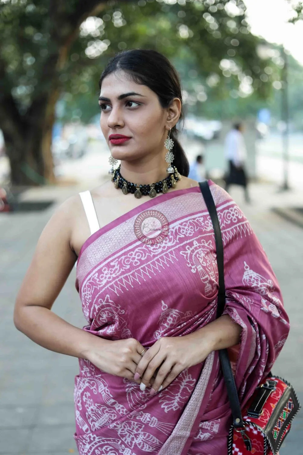 Tulasi Vrindavan Natural Dye Sambalpuri Silk Saree
