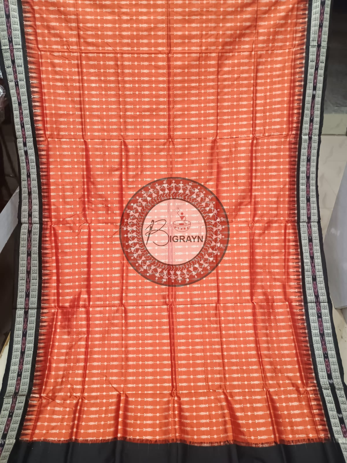 "Odisha Handloom Hazarbuti Bomkai Silk Saree with thousand buti motifs, intricate pallu design, and rich traditional craftsmanship"