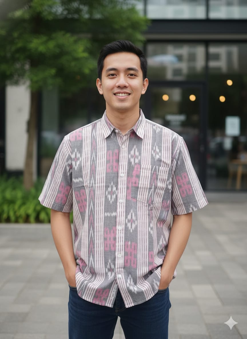 White Checks Pasapali Odisha Handloom Men's Half Shirt