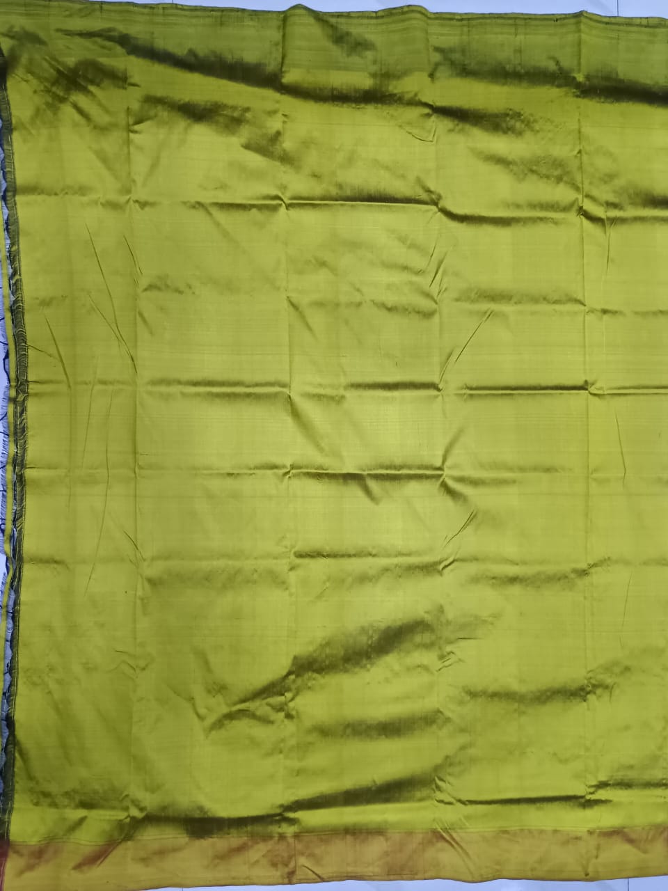 Black Mustard Yellow Neelachakra Design Mulberry Silk Saree