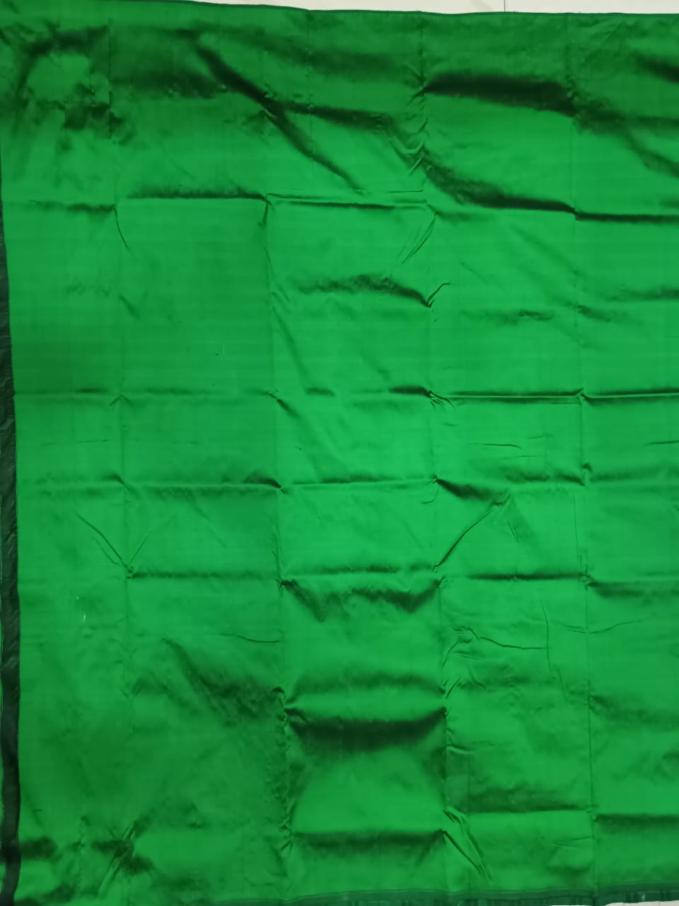 Red Green Chakra Bandha Design Mulberry Silk Saree